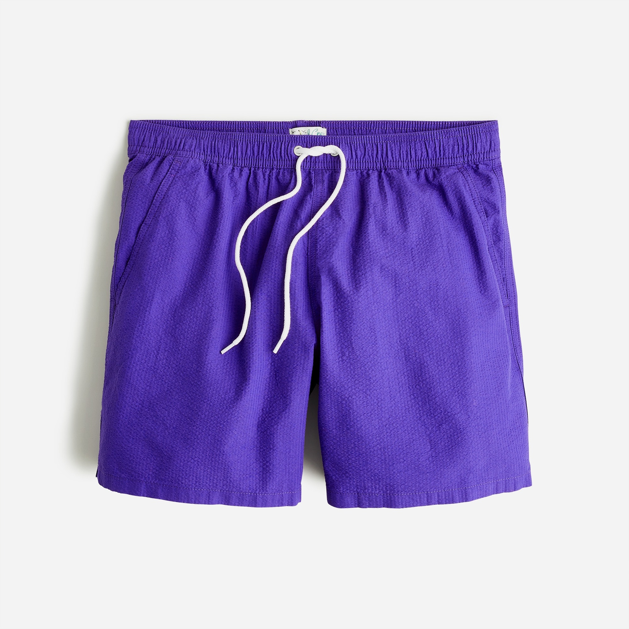 6'' stretch swim trunk in seersucker