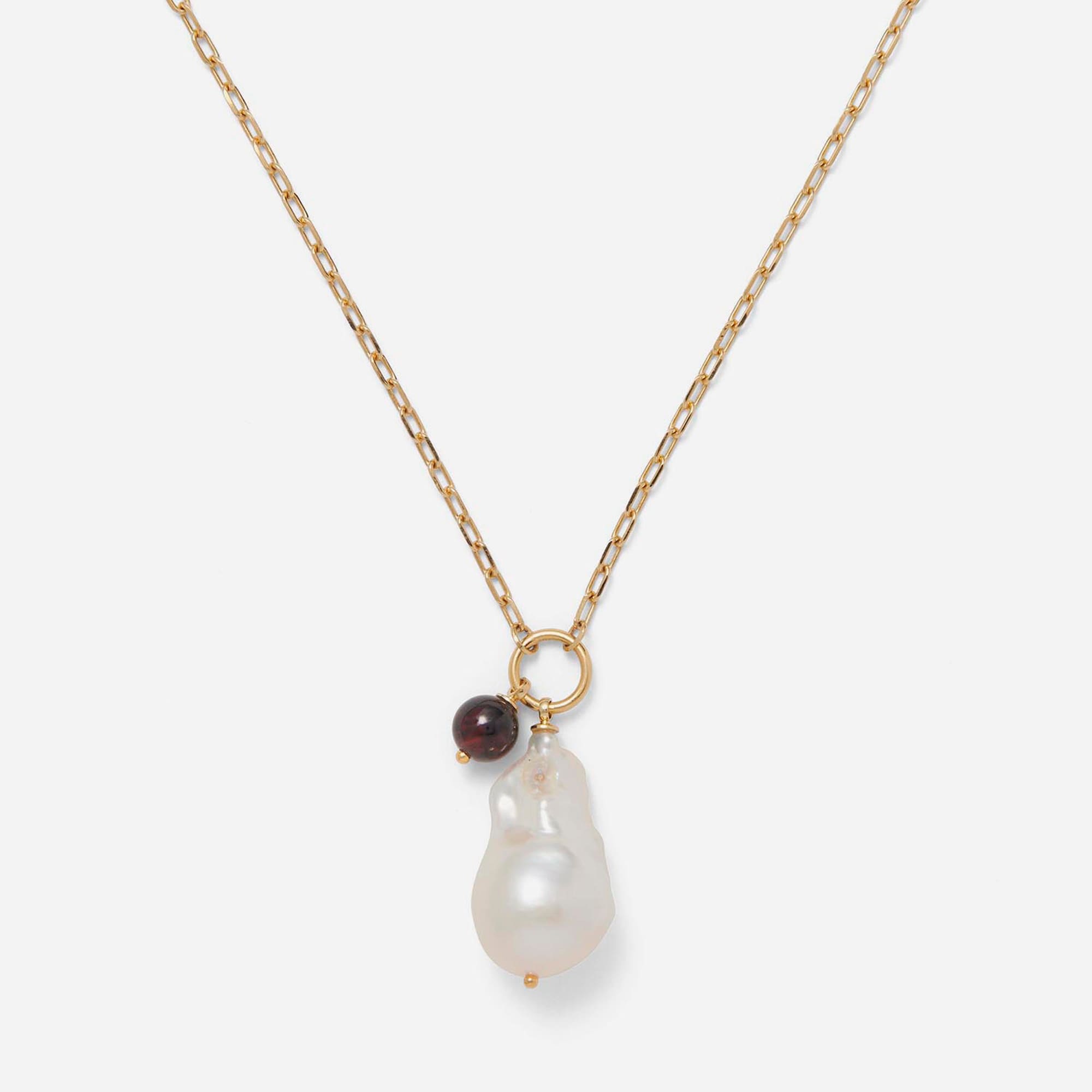 Lady Grey baroque duo necklace