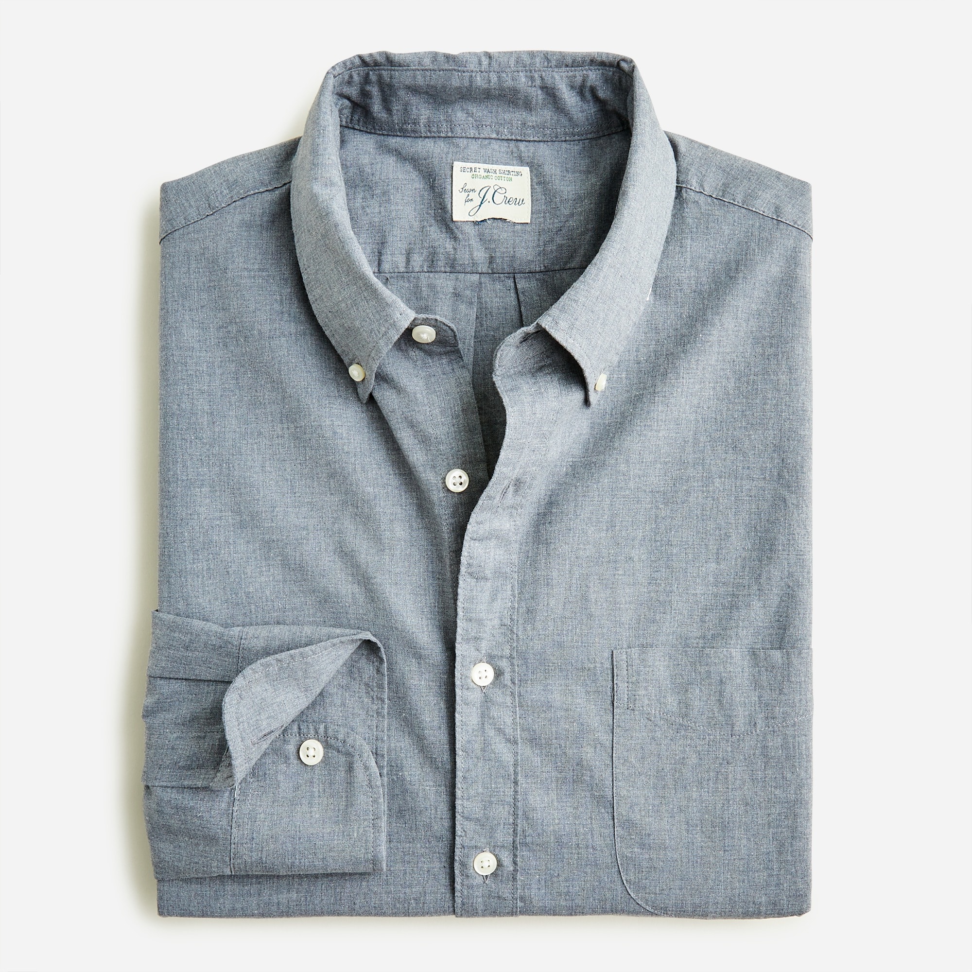 Secret Wash organic cotton poplin shirt