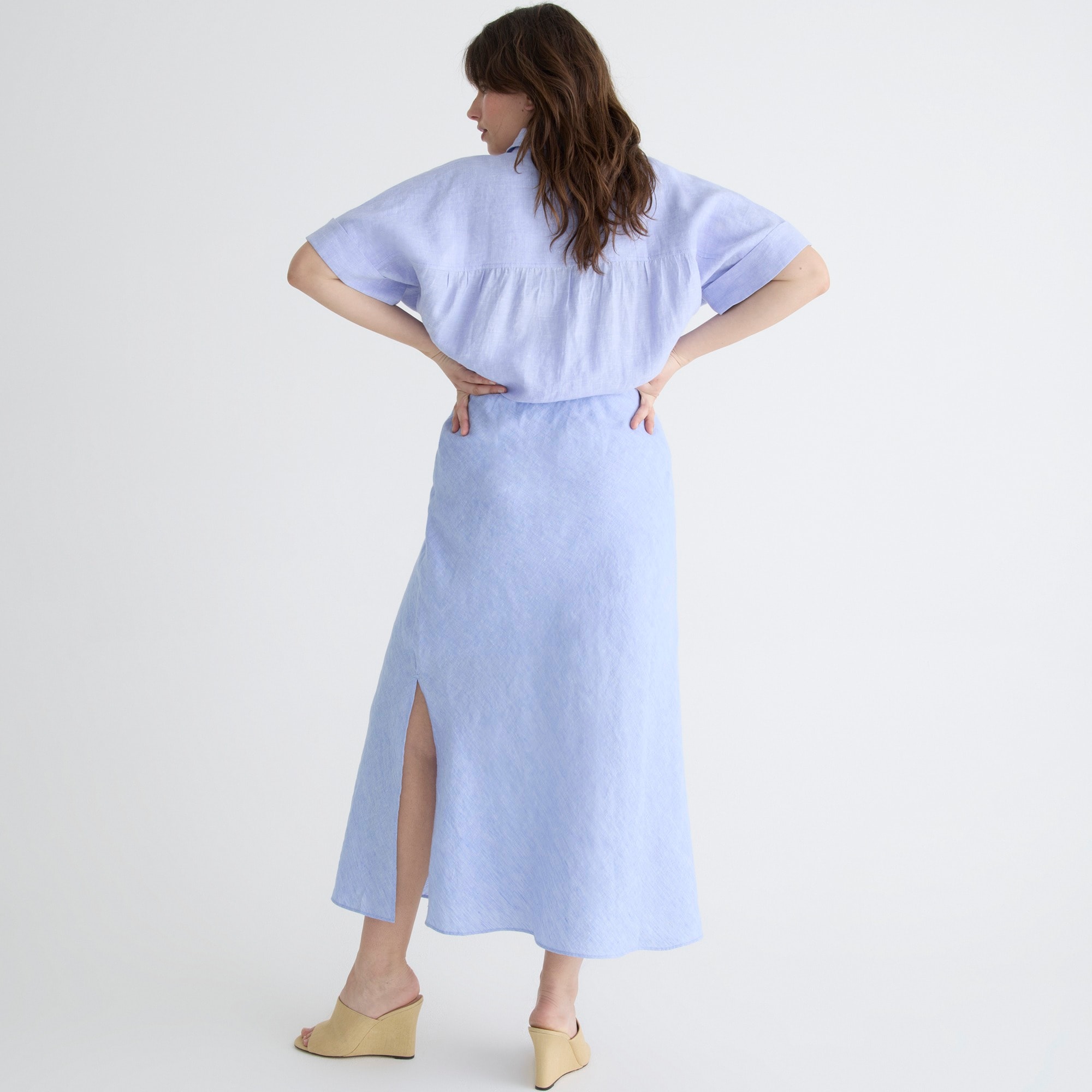 Gwyneth slip skirt in linen