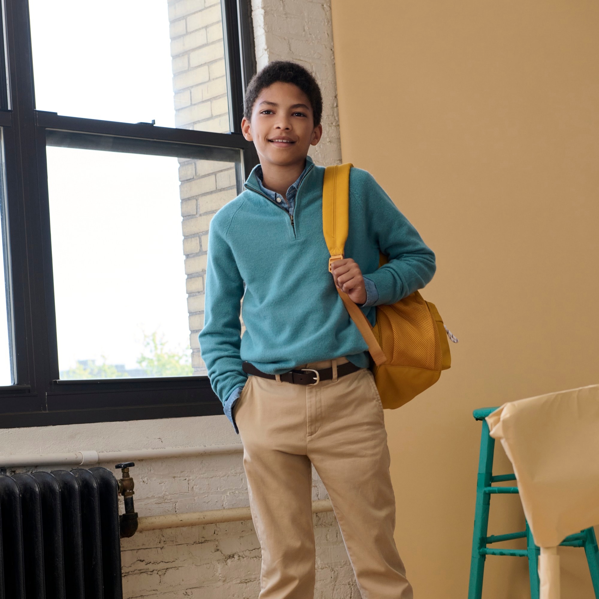 Kids' chambray button-down