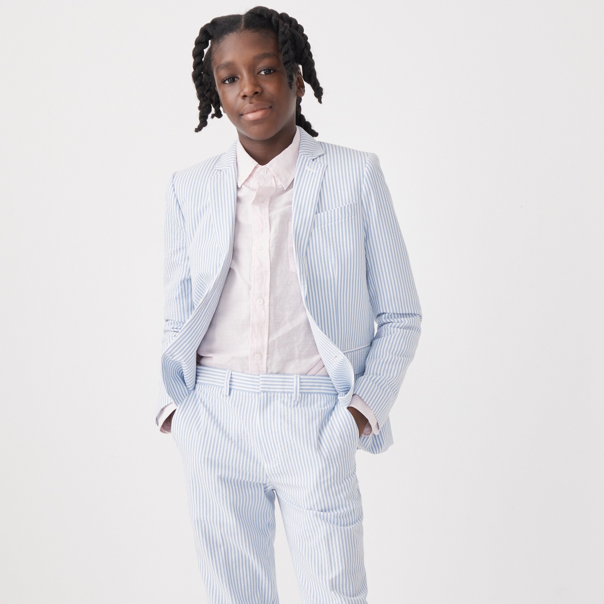 Boys' Ludlow suit pant in seersucker
