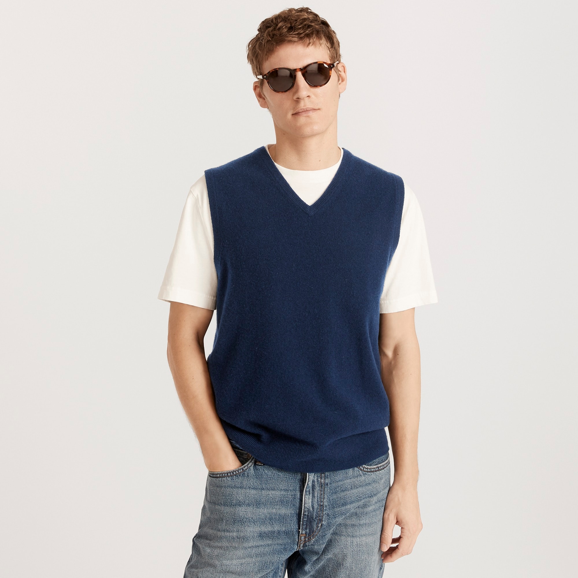 Cashmere sweater-vest