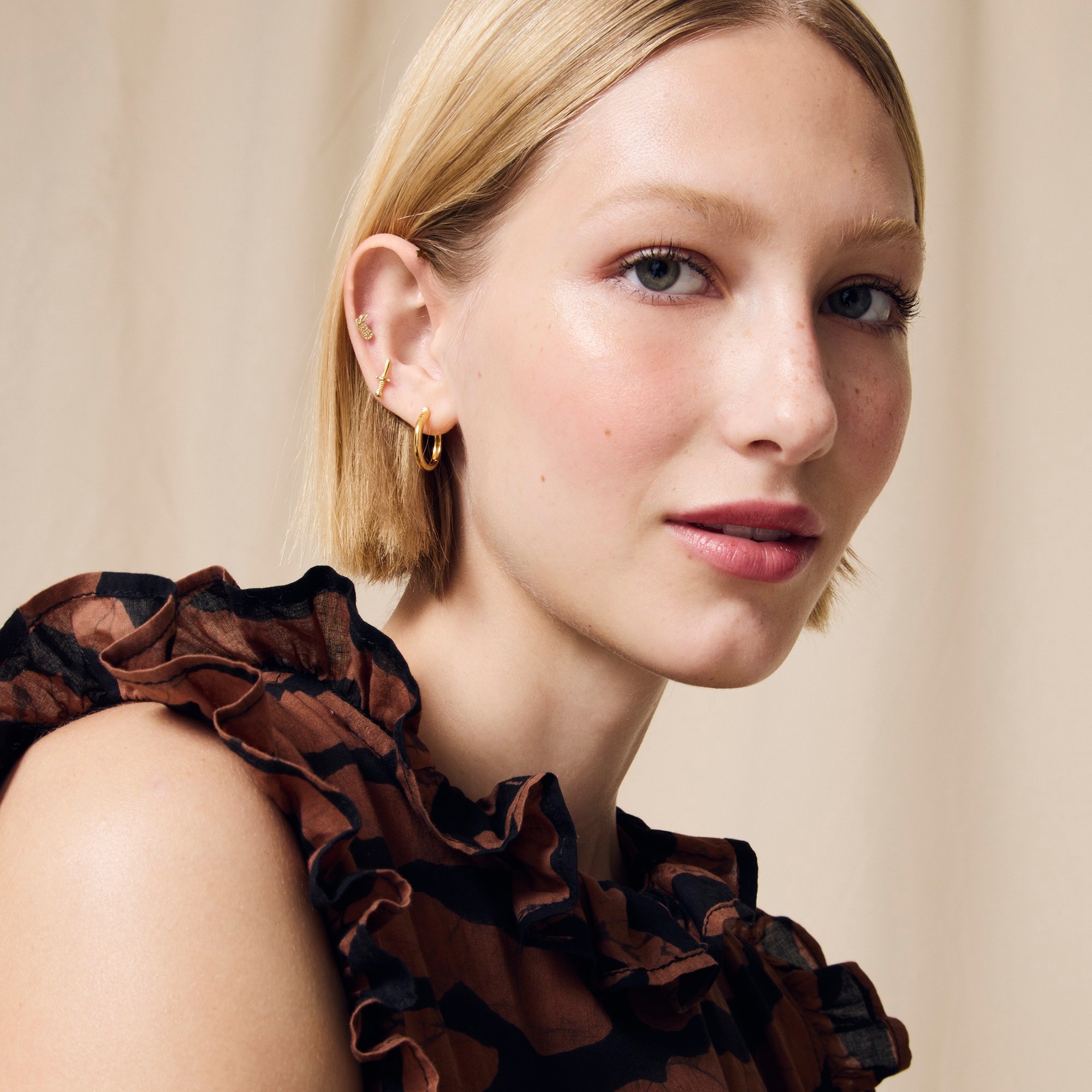 Studio 189© X J.Crew ruffle midi dress in animal print