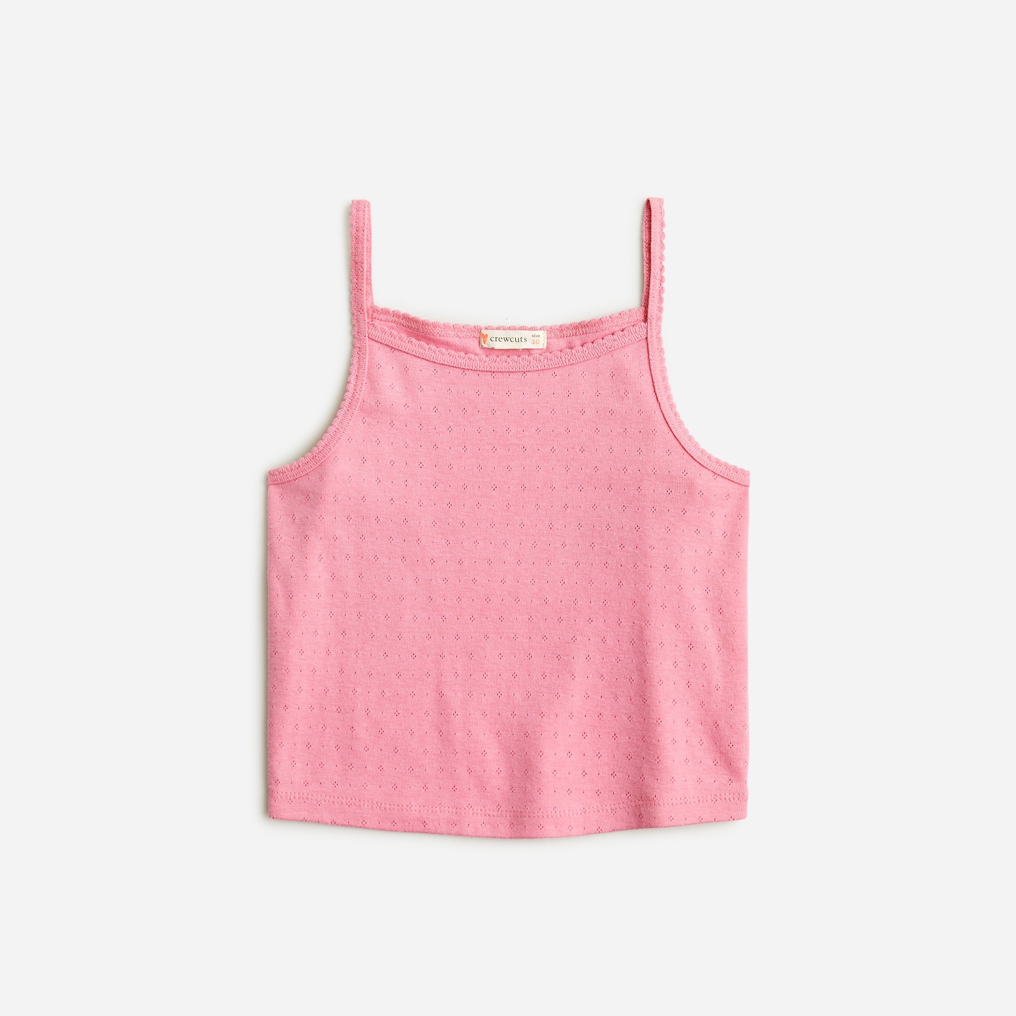 Girls' pointelle tank top