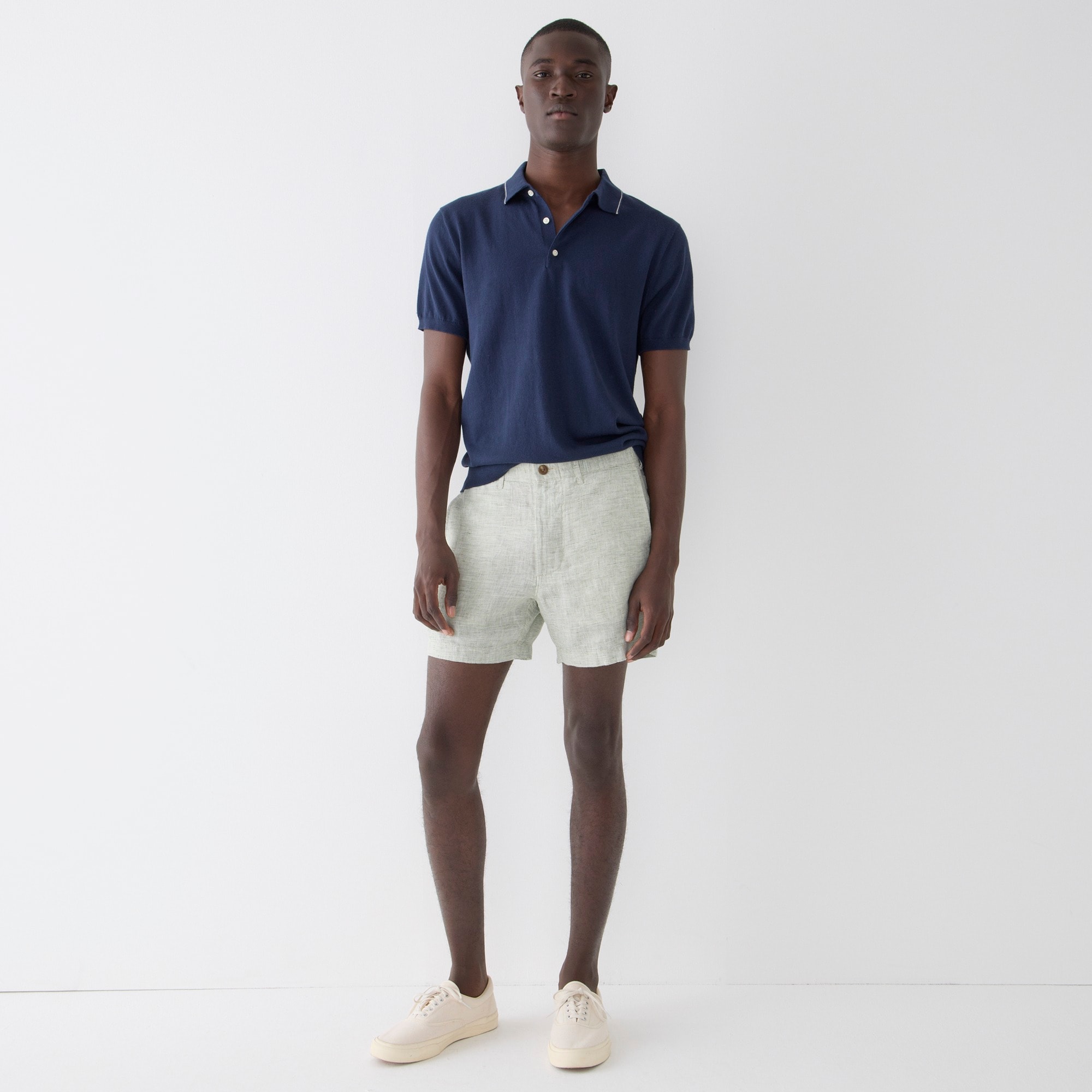 5" linen short