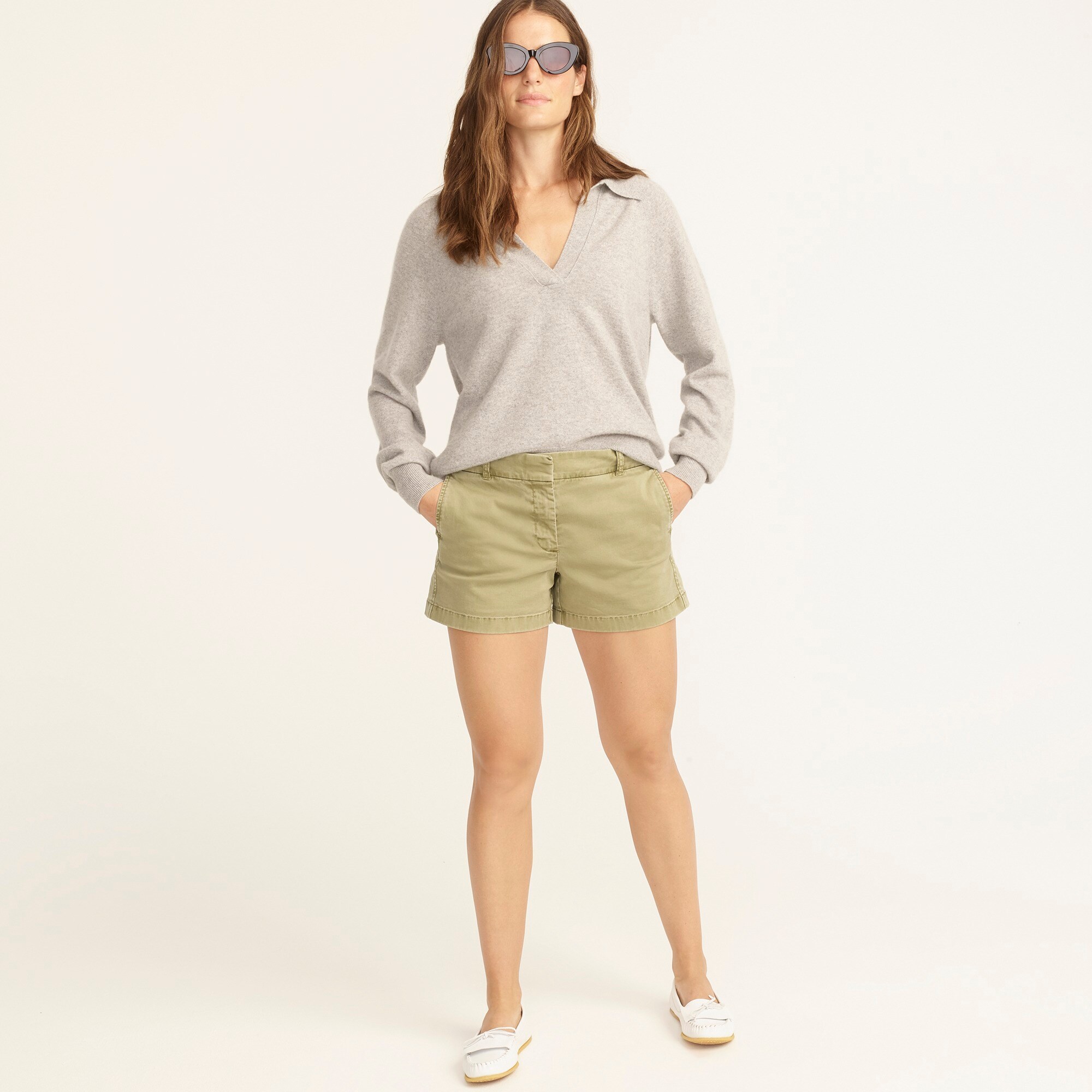 4" stretch chino short