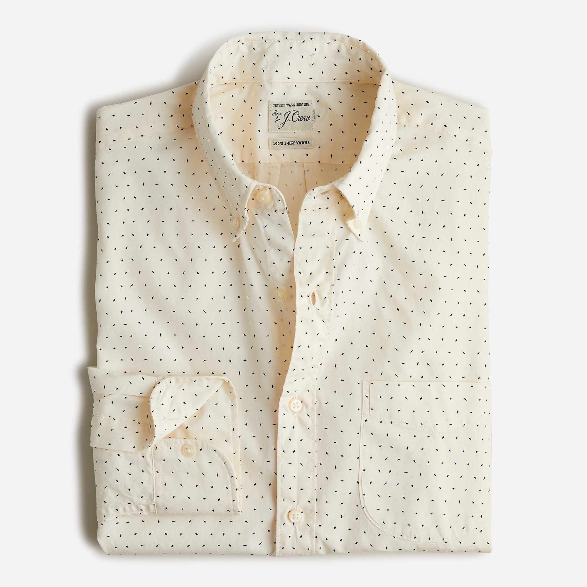 Secret Wash cotton poplin shirt