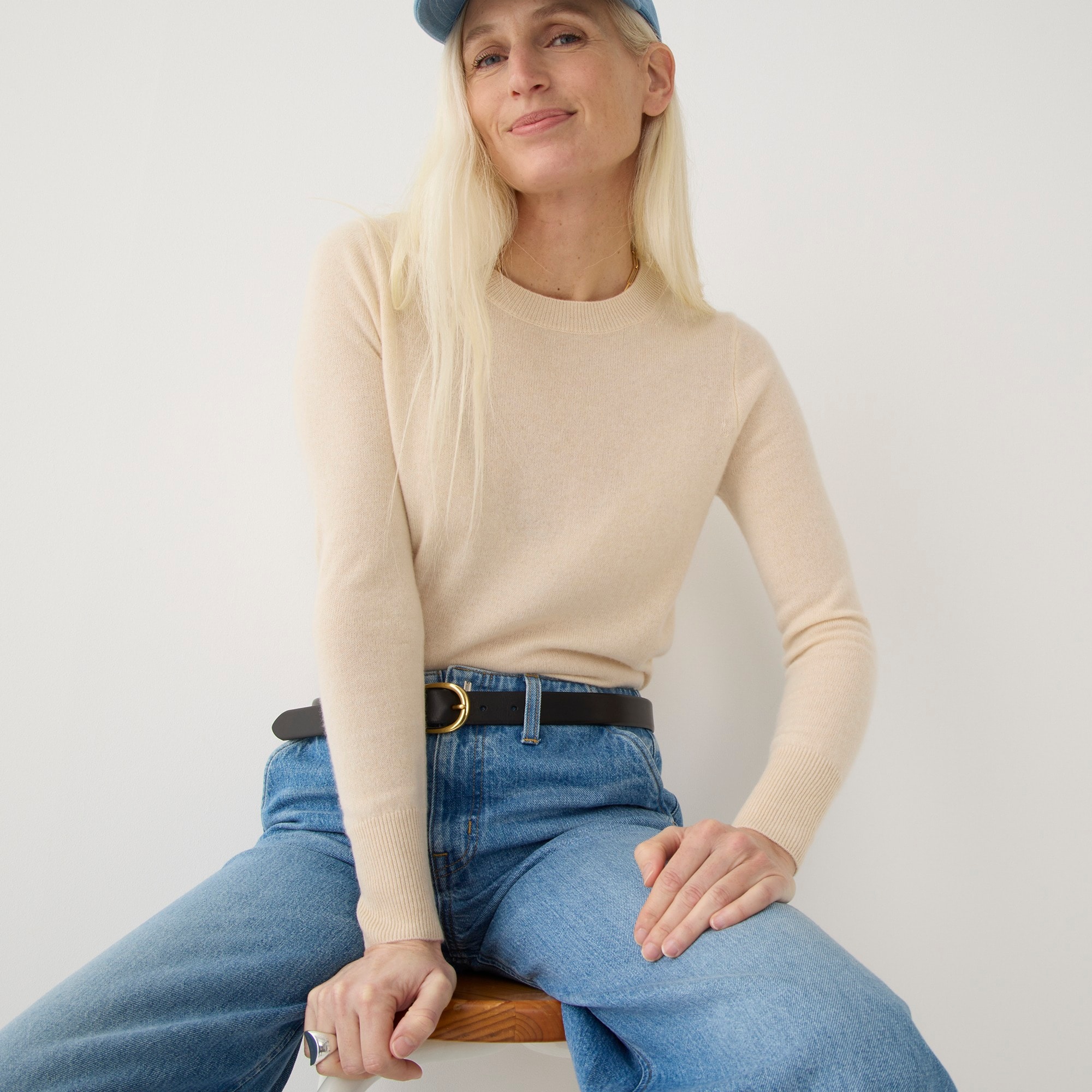 Cashmere classic-fit crewneck sweater