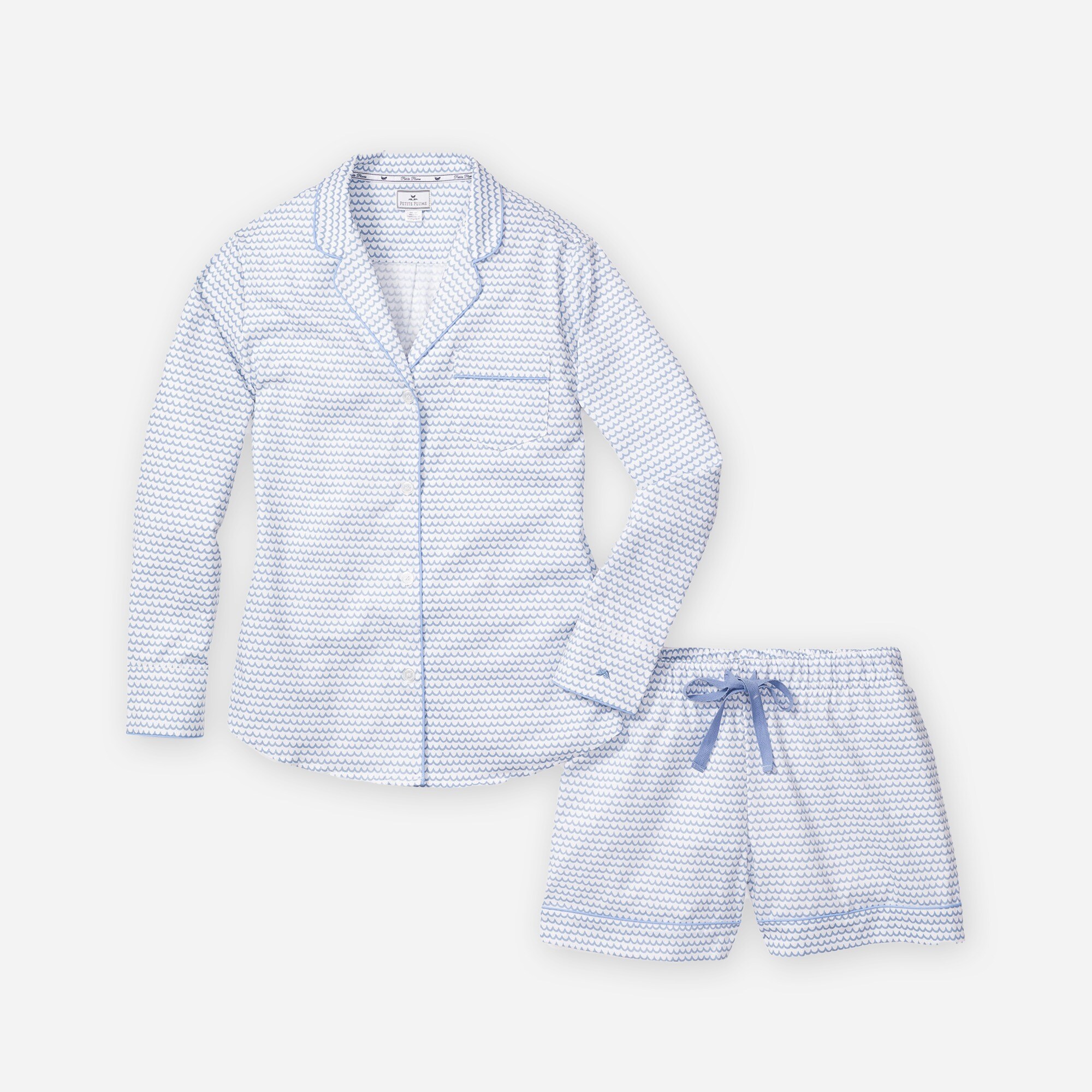 Petite Plume™ women's La Mer long-sleeve short set