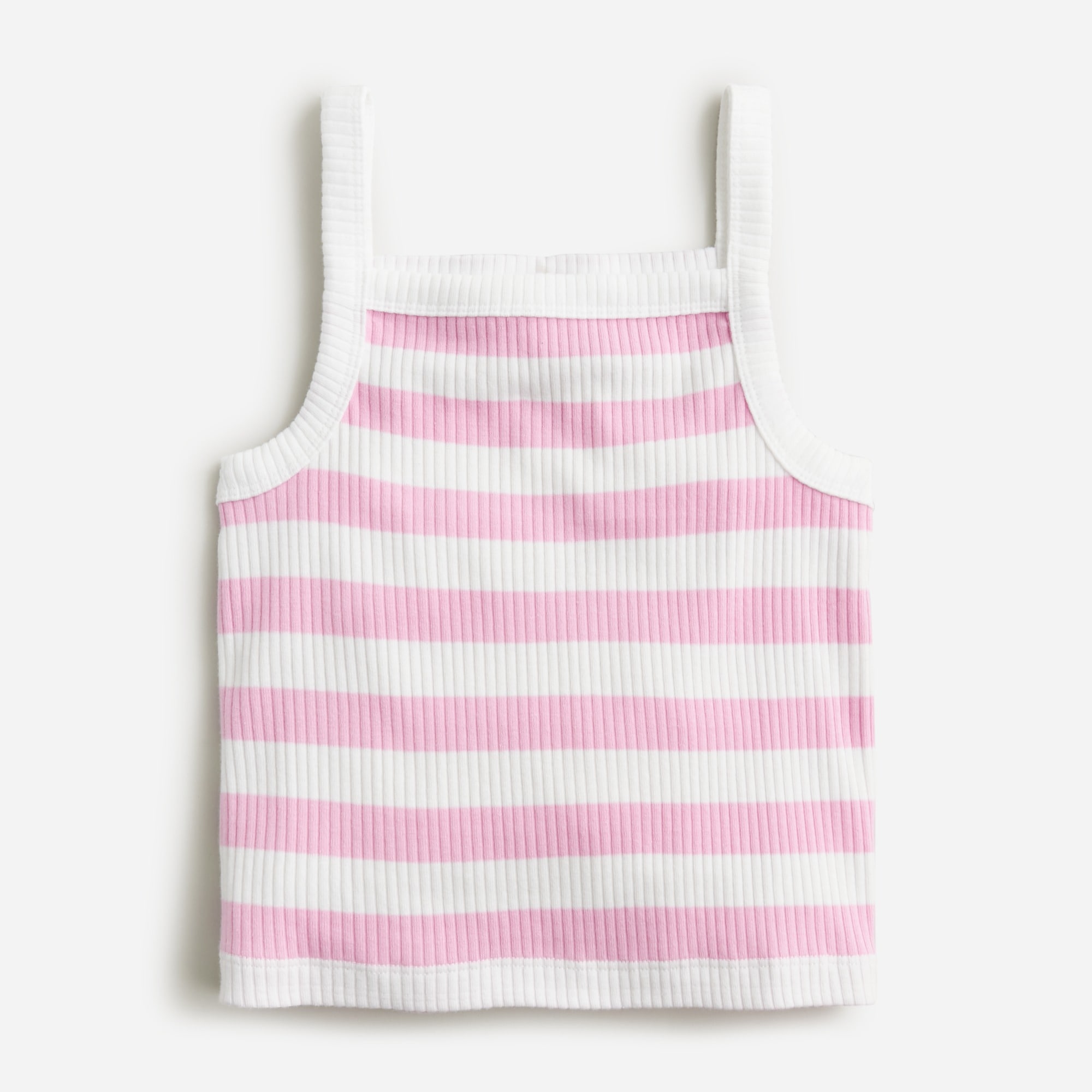 Girls' ribbed cropped tank top