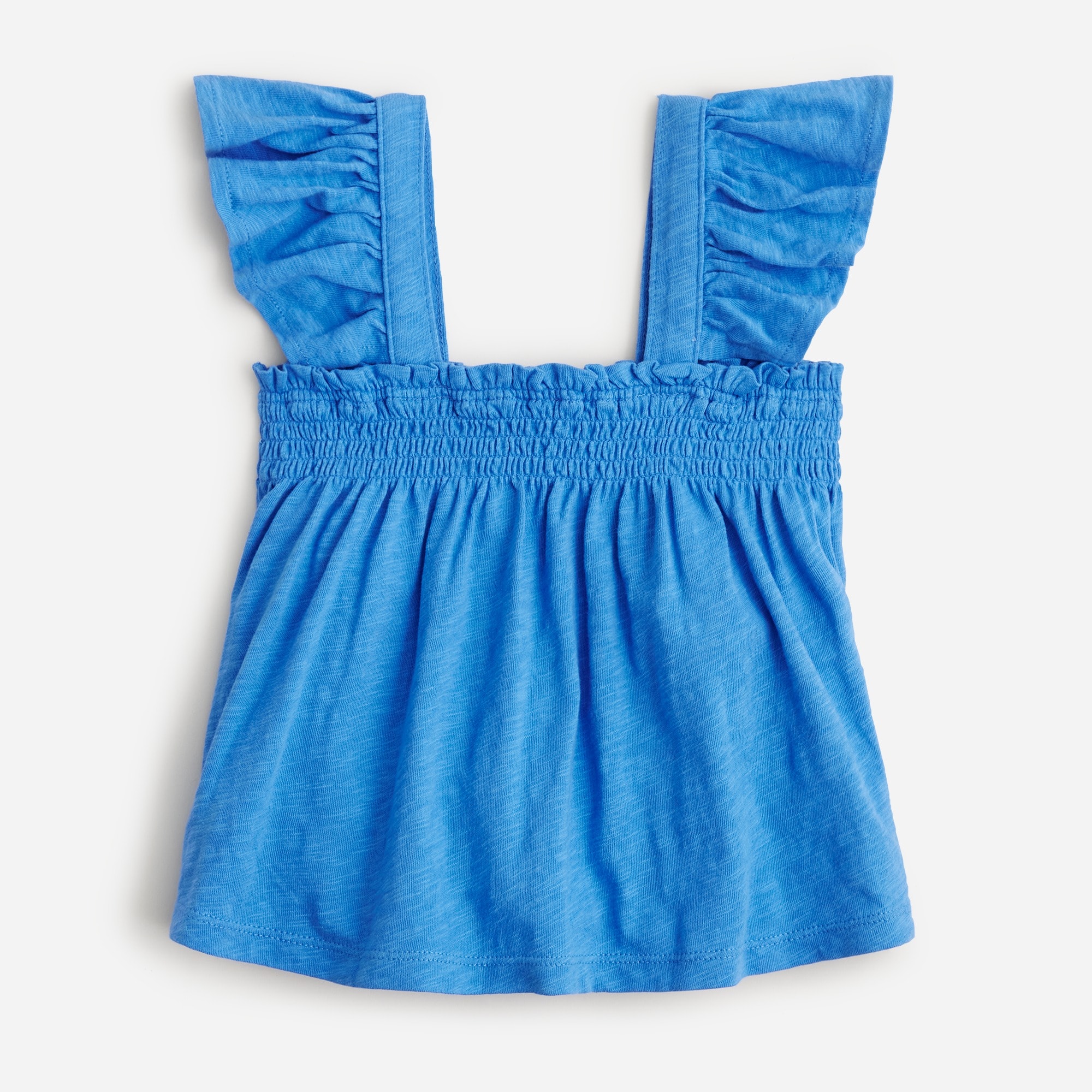 Girls' ruffle-sleeve T-shirt