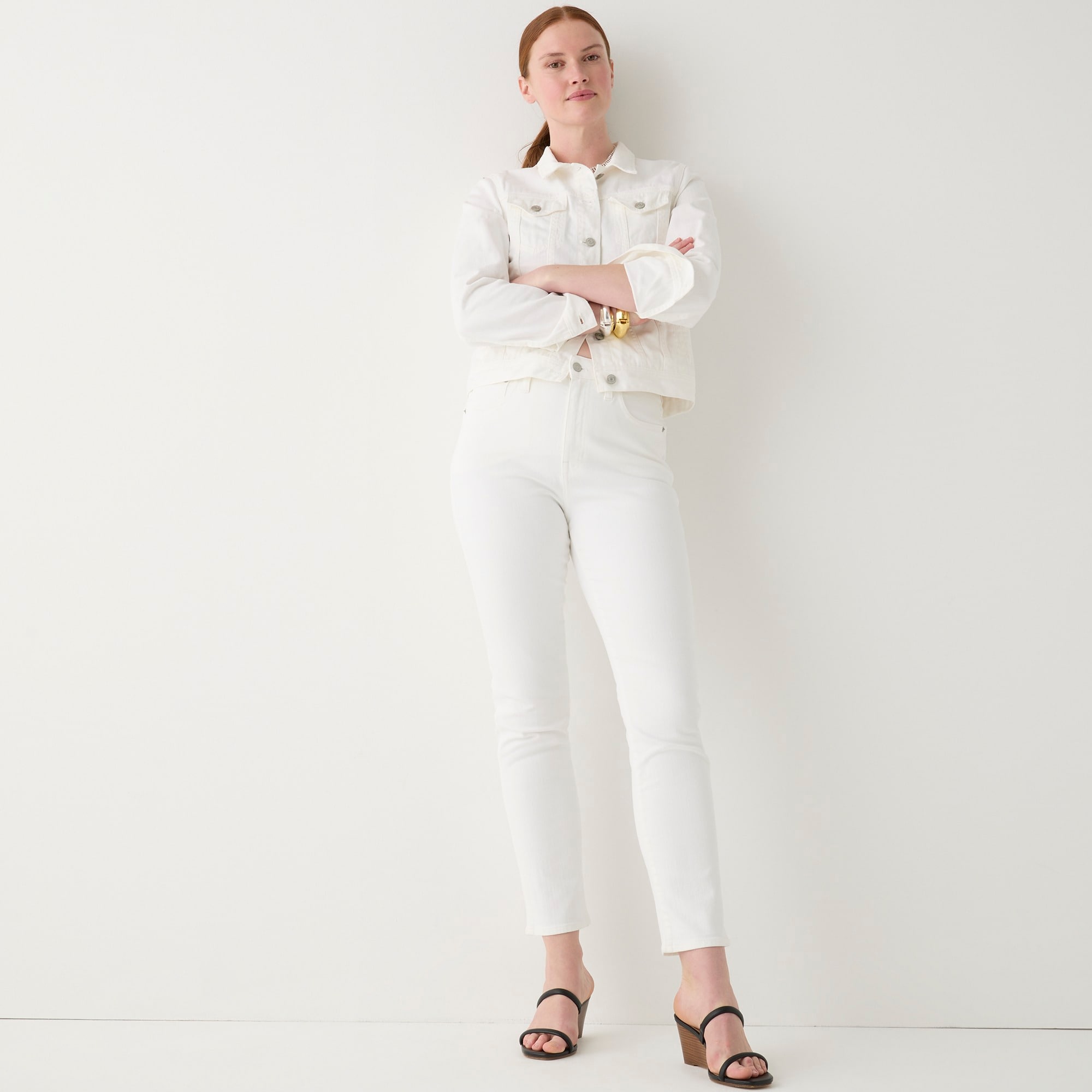 Curvy vintage slim-straight jean in white wash