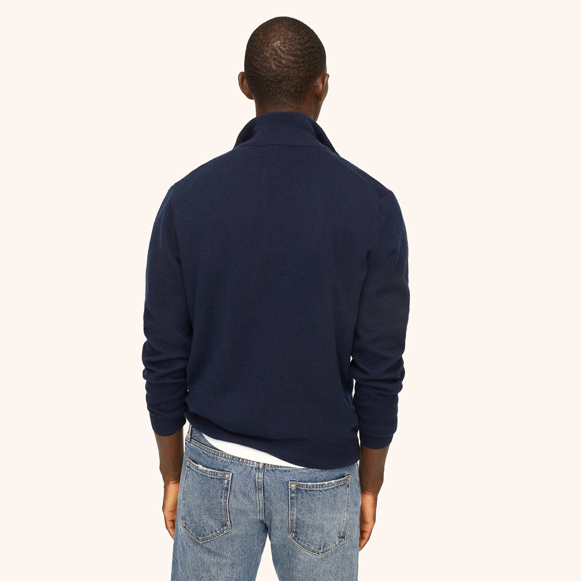Cashmere half-zip sweater