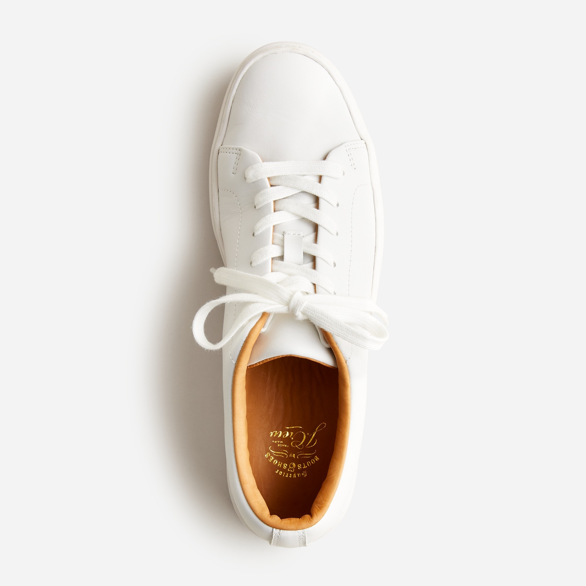 Court sneakers in leather