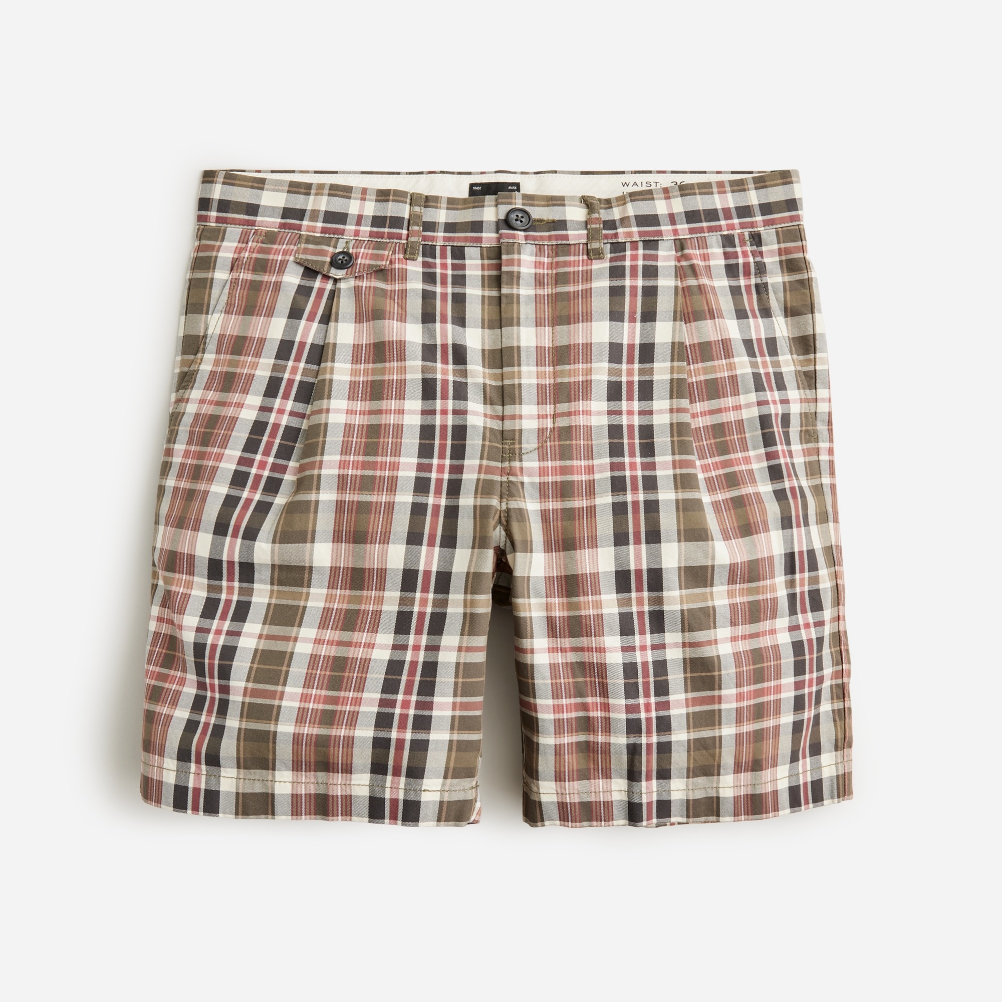 7.5'' pleated chino short