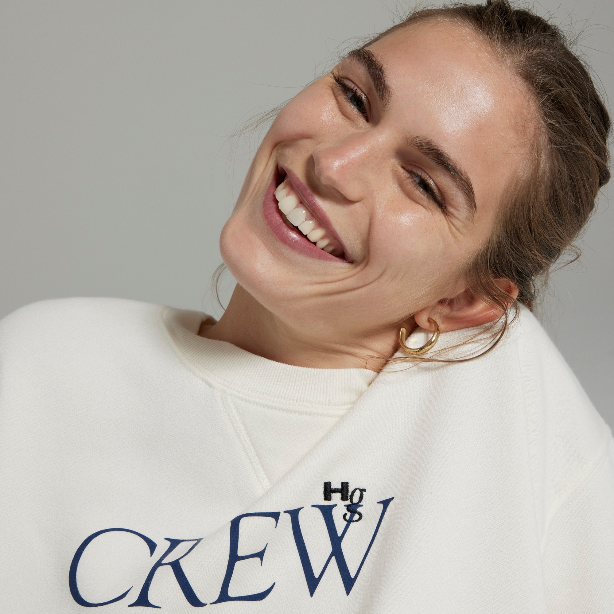 Limited-edition HommeGirls® for J.Crew heritage fleece crewneck