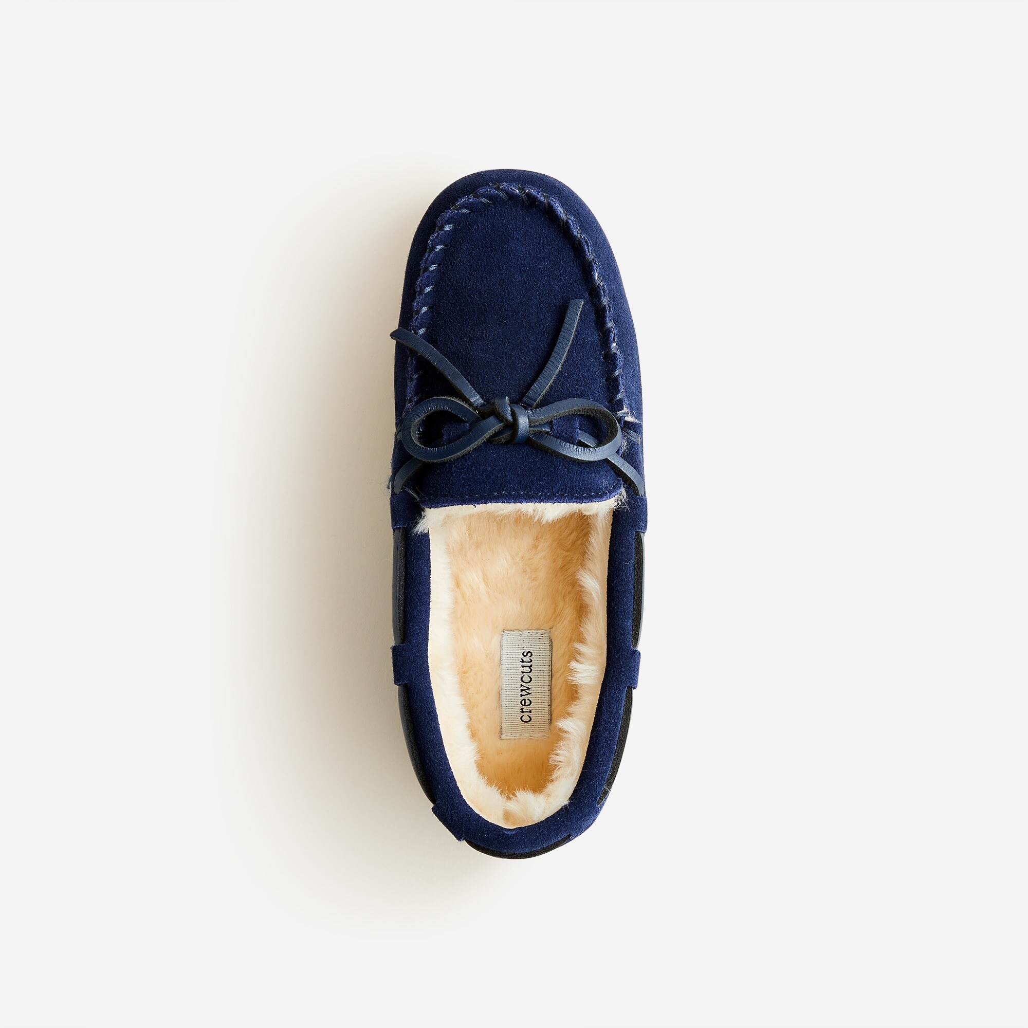 Kids' faux-shearling lodge slippers
