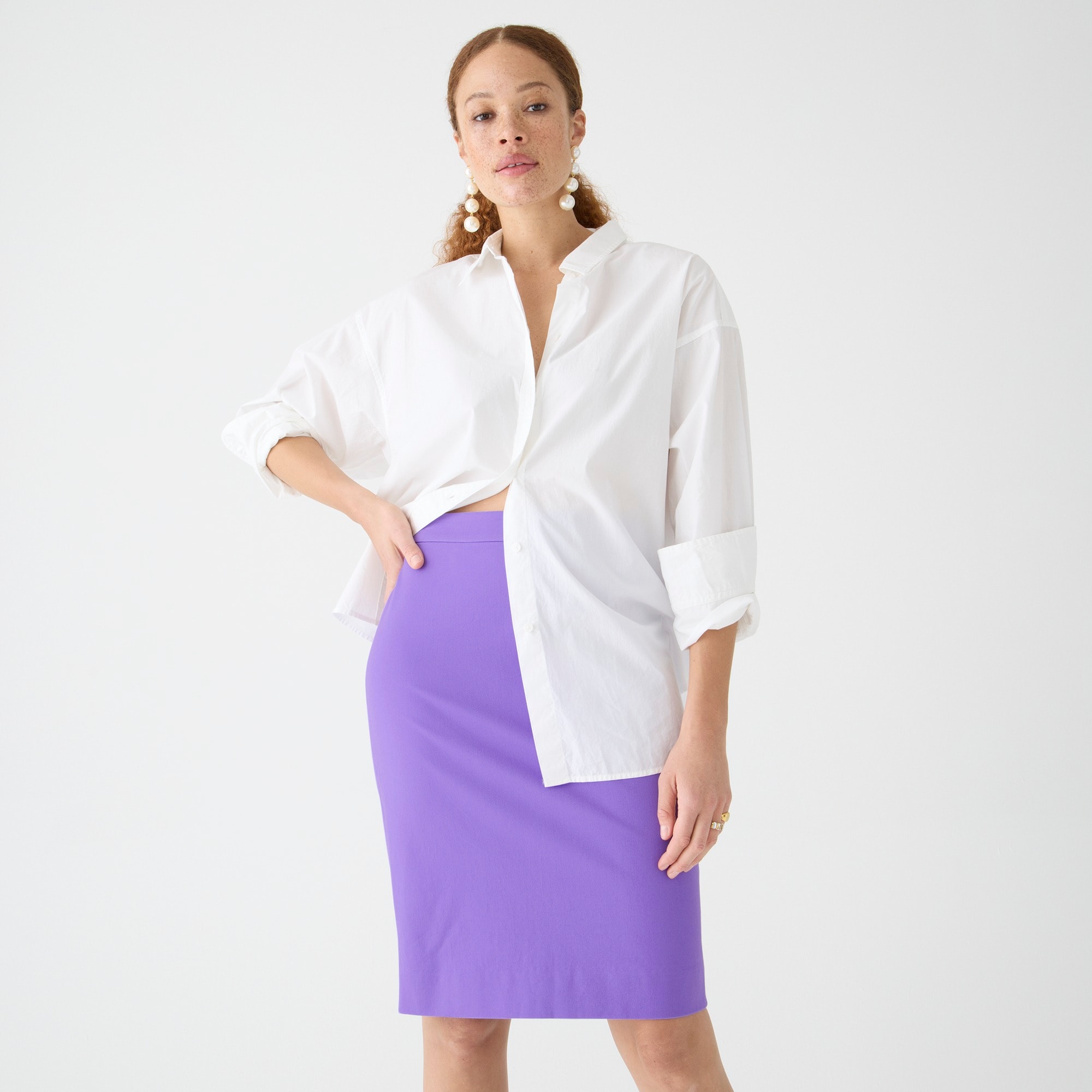 No. 2 Pencil® skirt in bi-stretch cotton blend