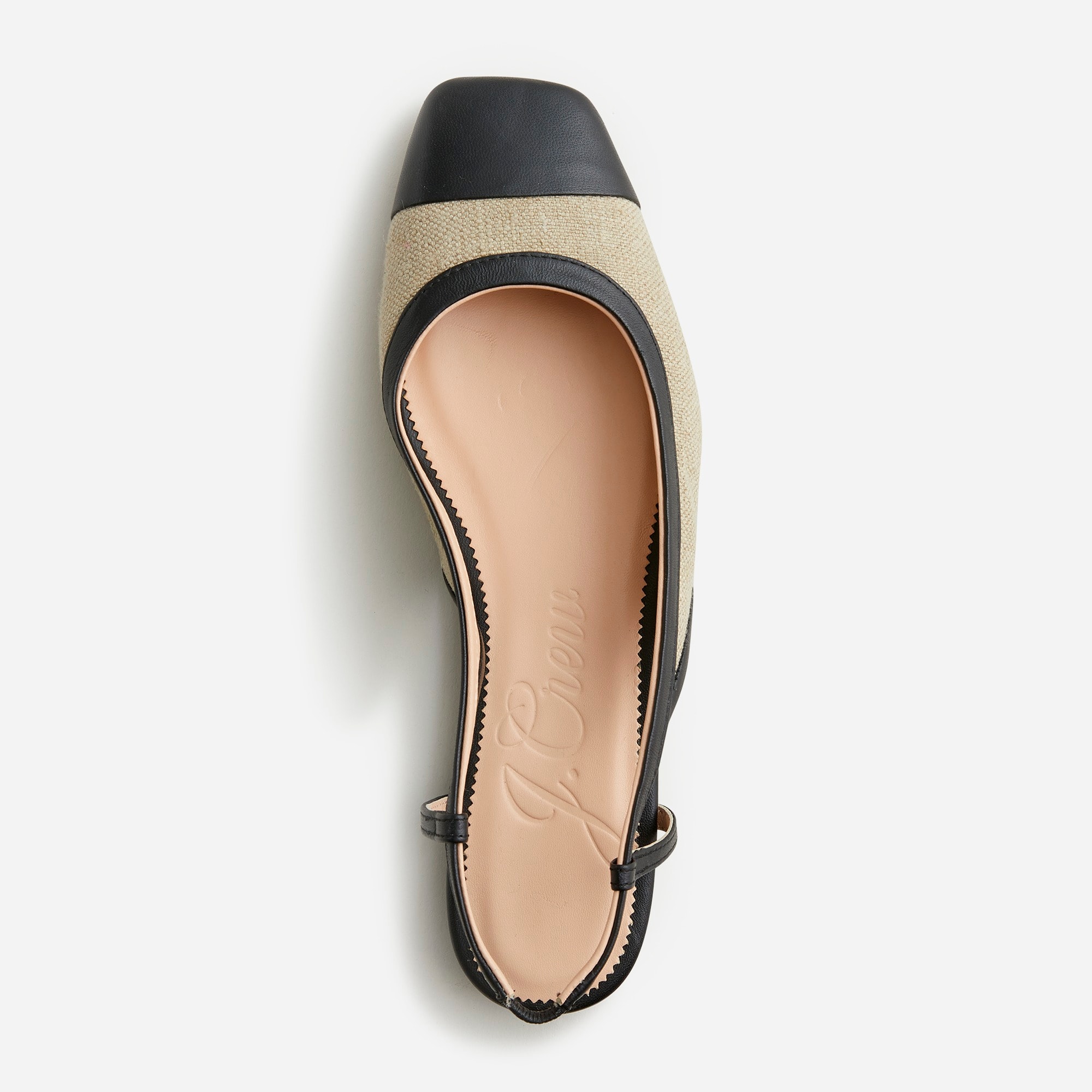 Anya slingback flats in Italian linen