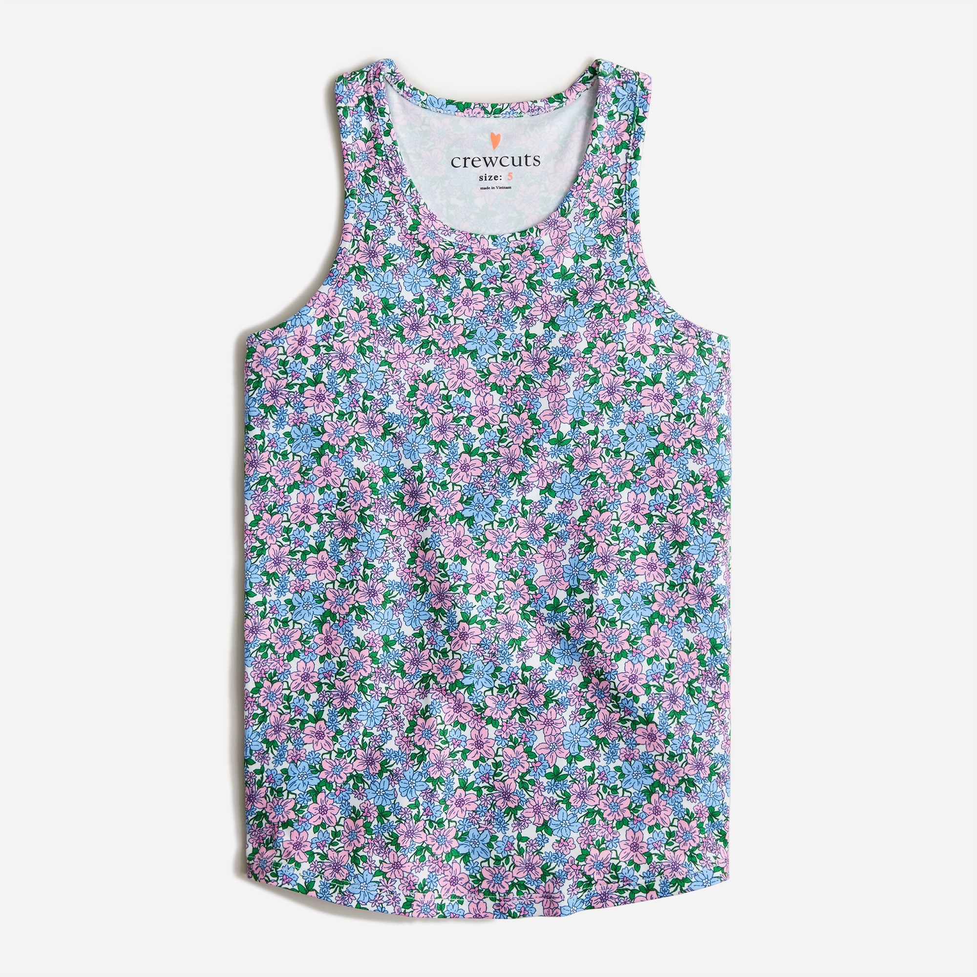 Girls' active racerback tank top