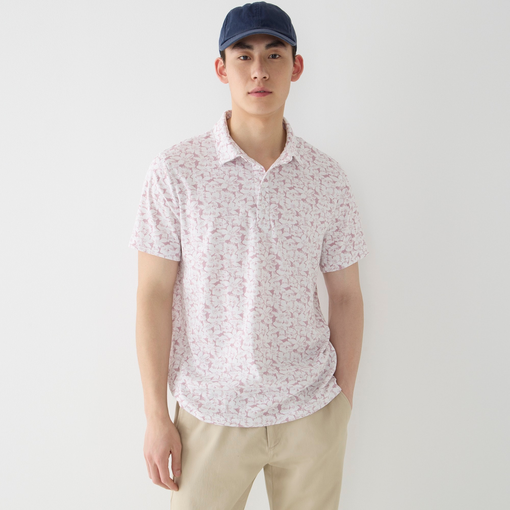 Performance polo shirt with COOLMAX® in print