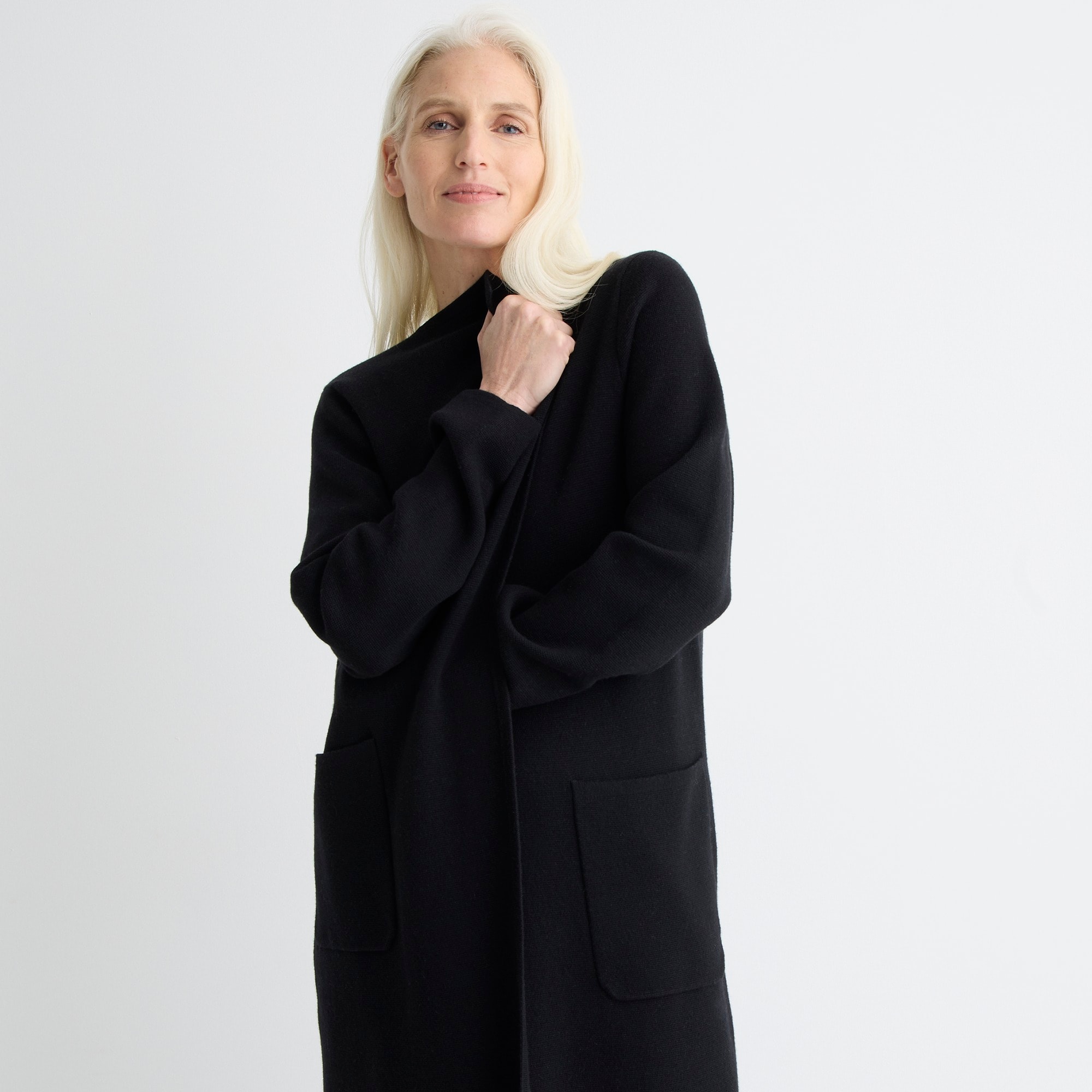 Juliette collarless sweater-blazer