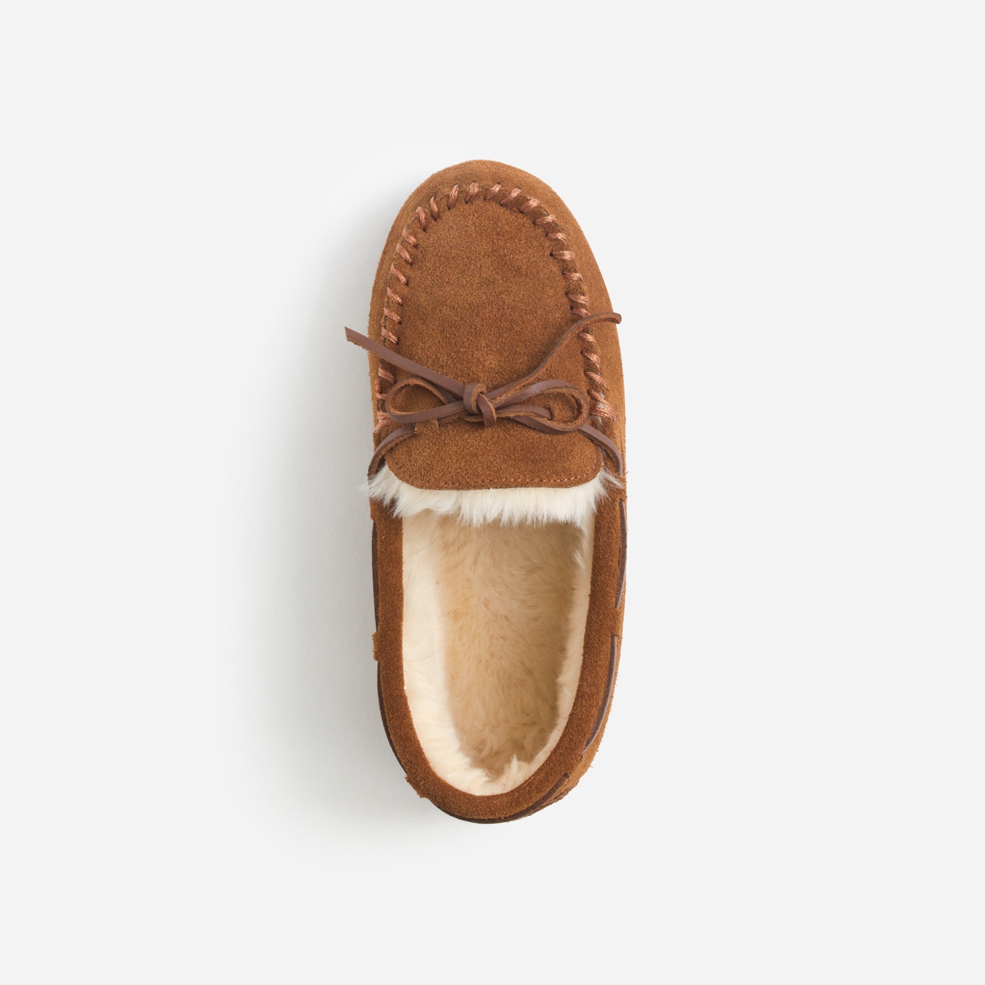Kids' faux-shearling lodge slippers
