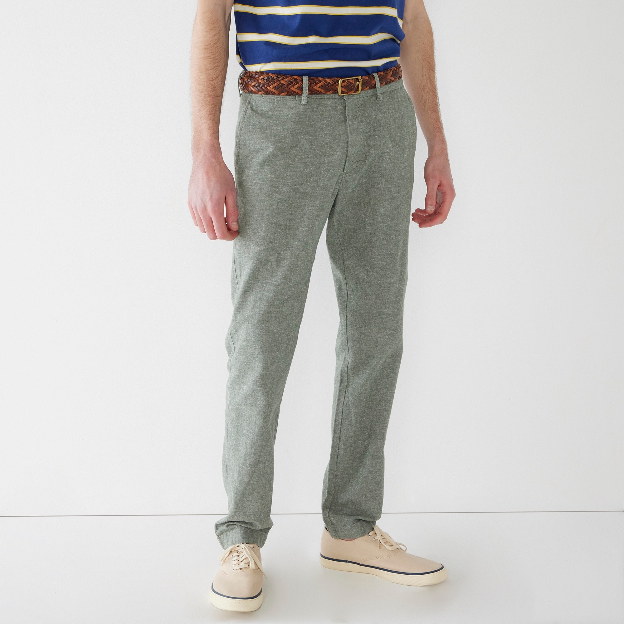 484 Slim-fit chino pant in stretch slub cotton blend