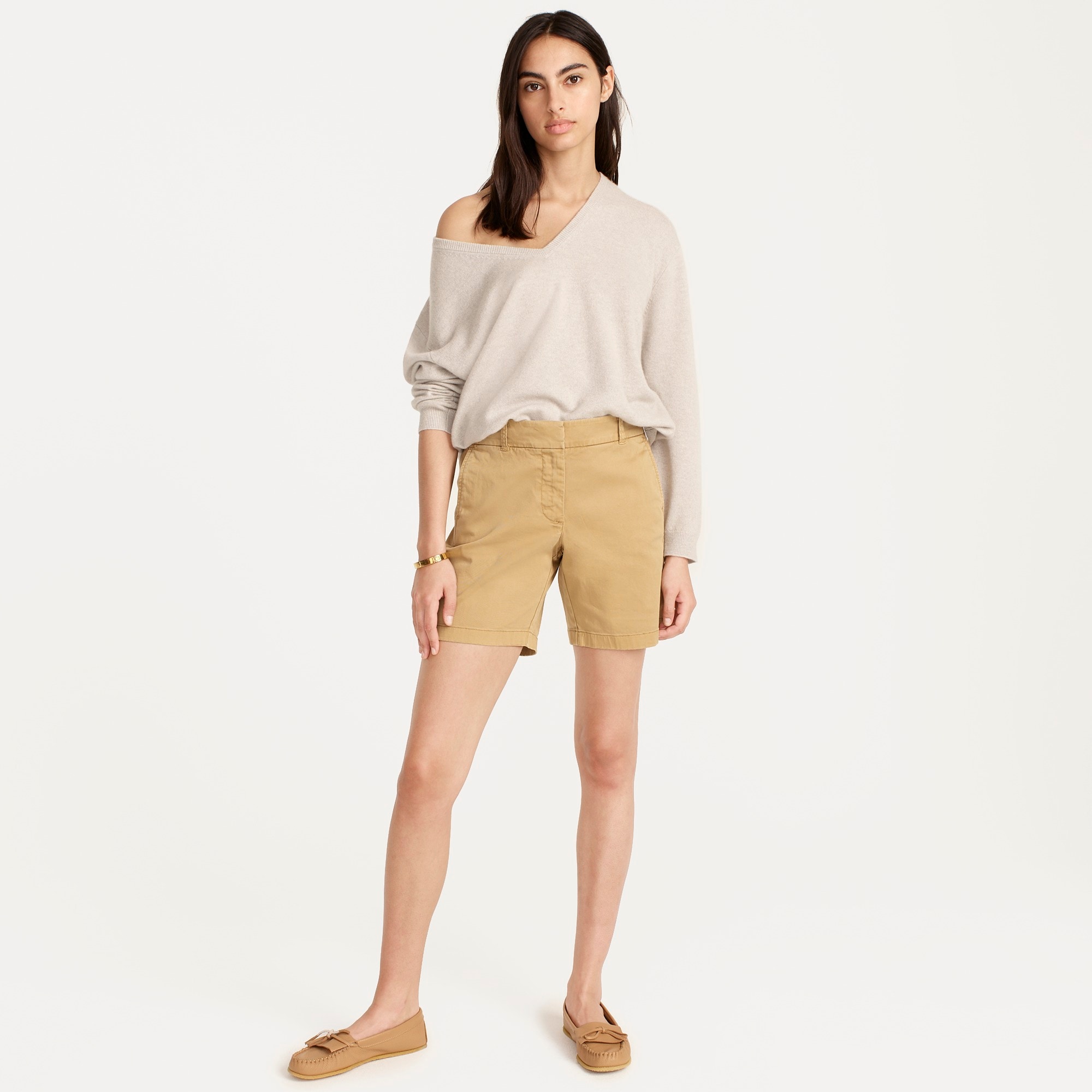 7" stretch chino short