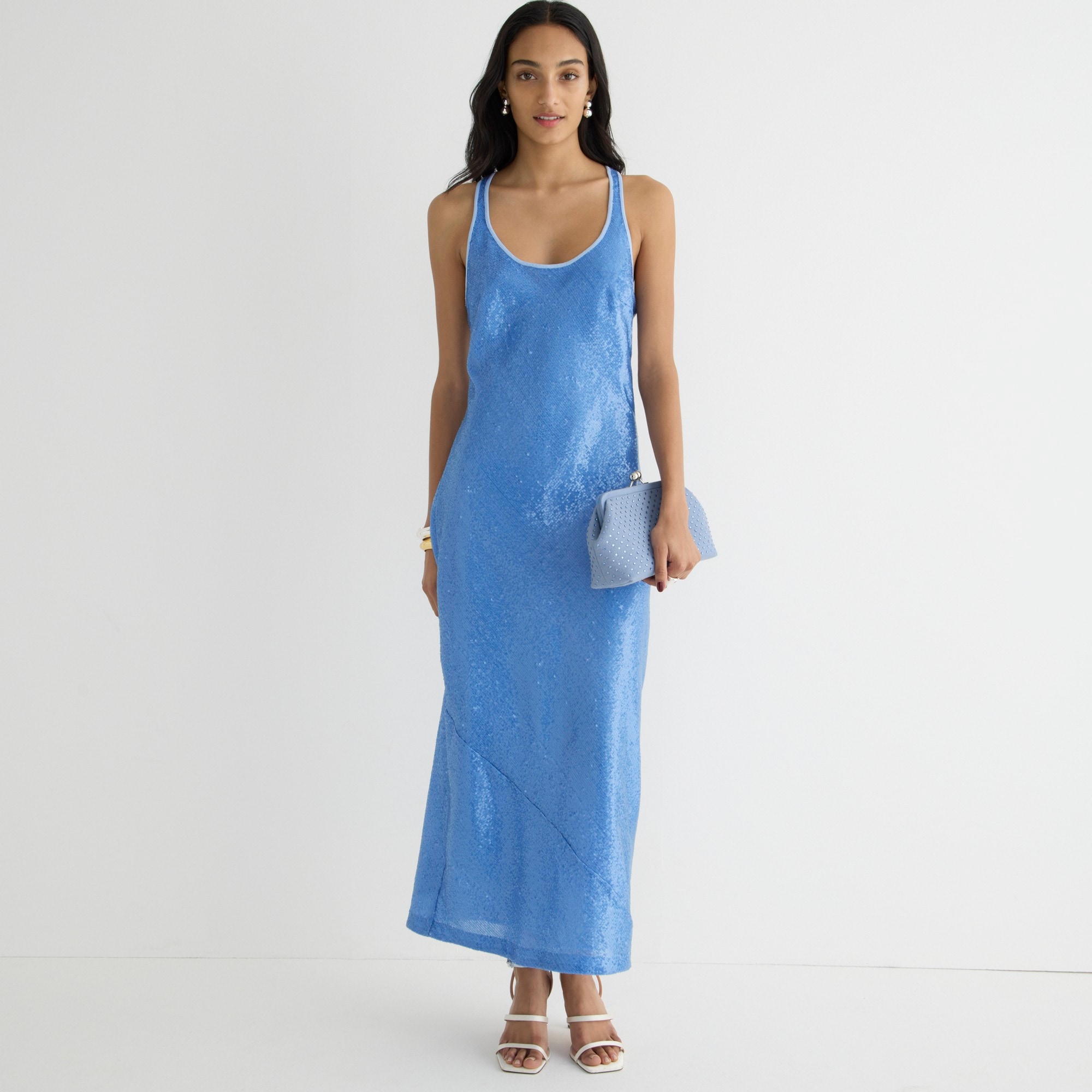Collection limited-edition Alicia sequin racerback slip dress