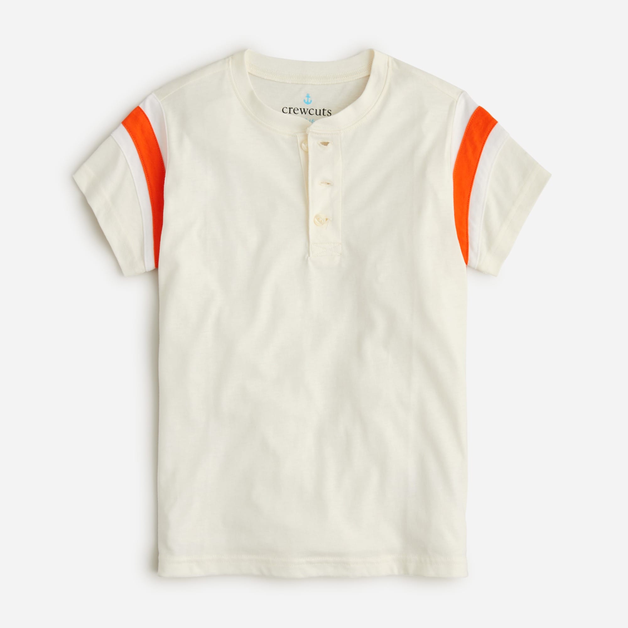 Kids' short-sleeve football henley