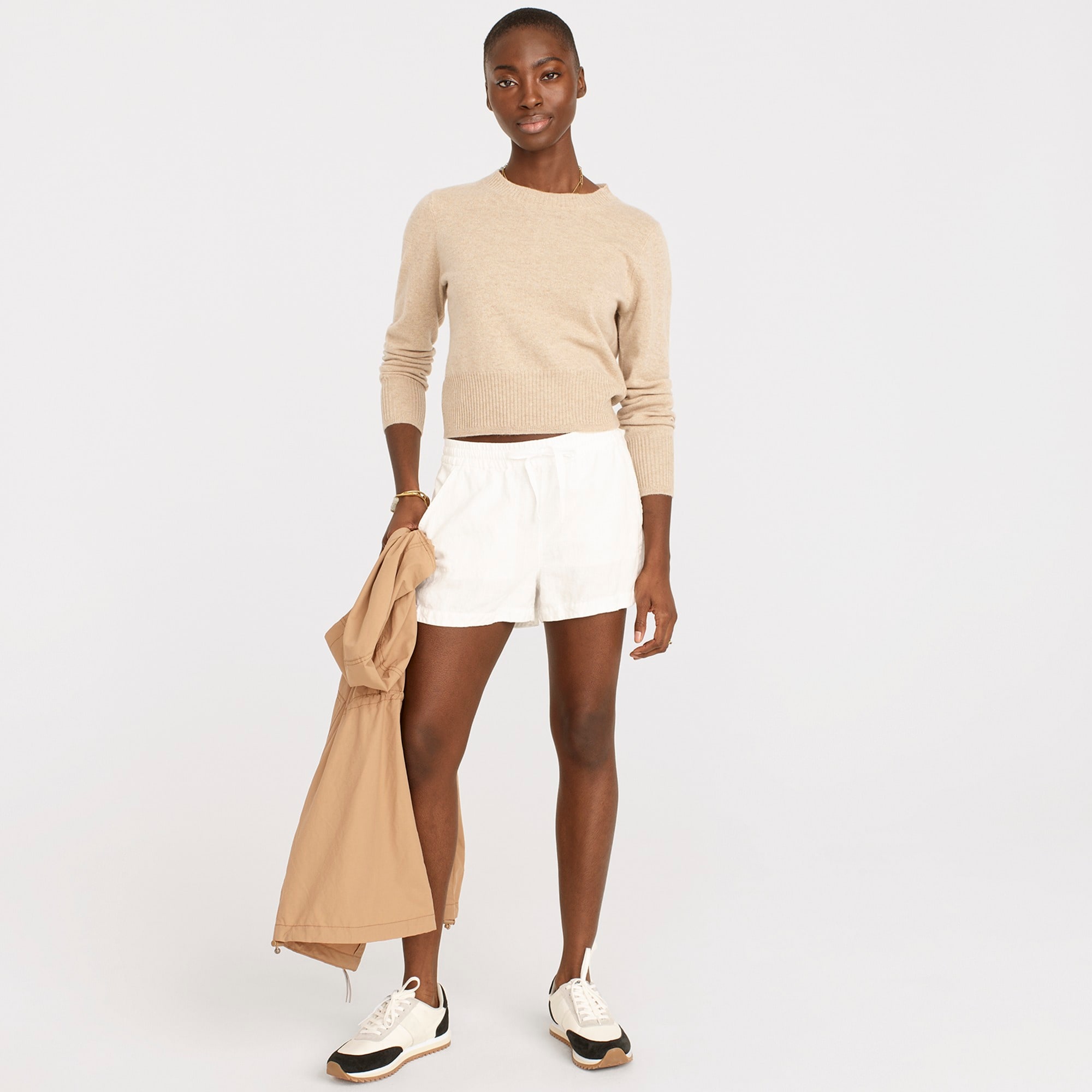 New seaside short in linen blend