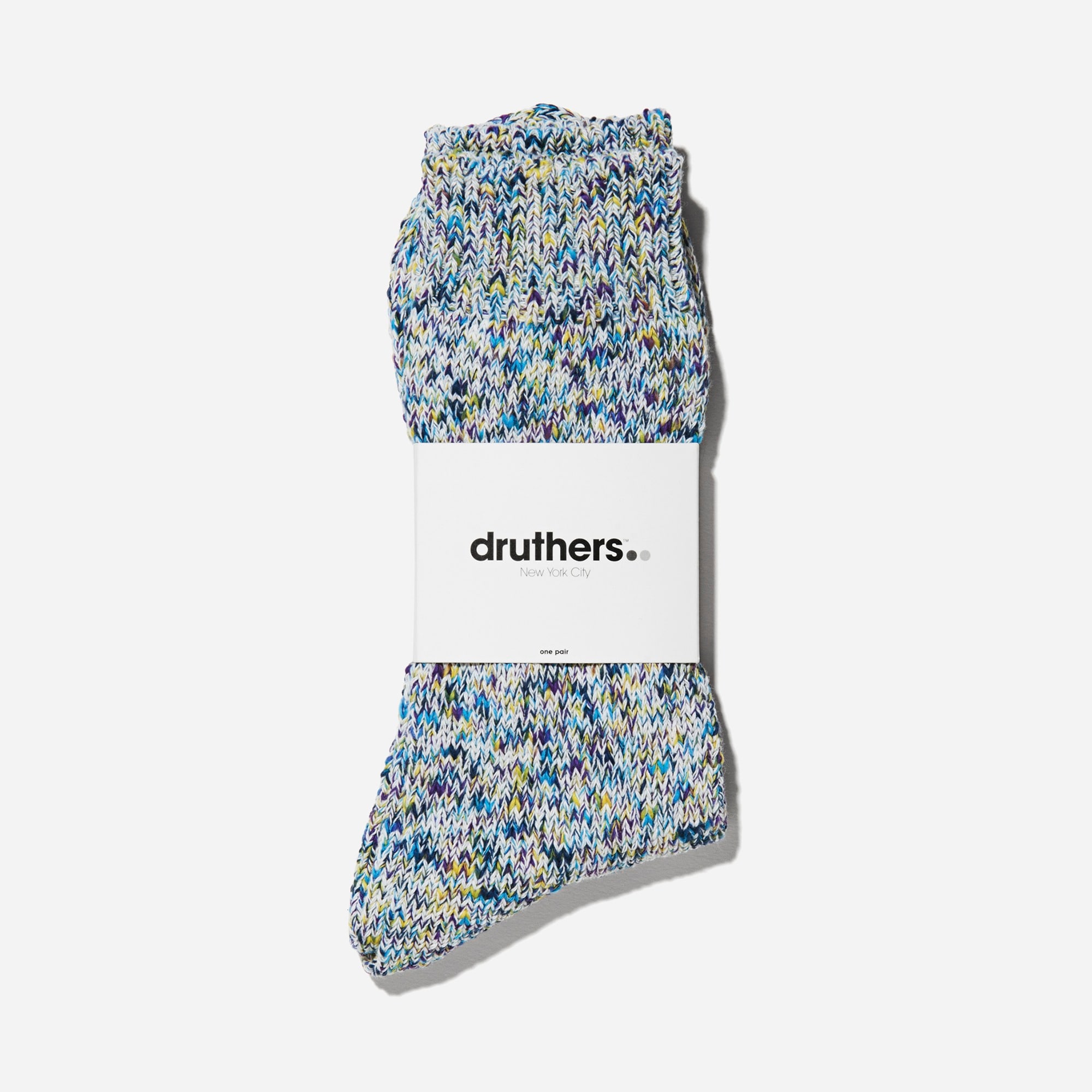 Druthers tie-dye yarn crew socks