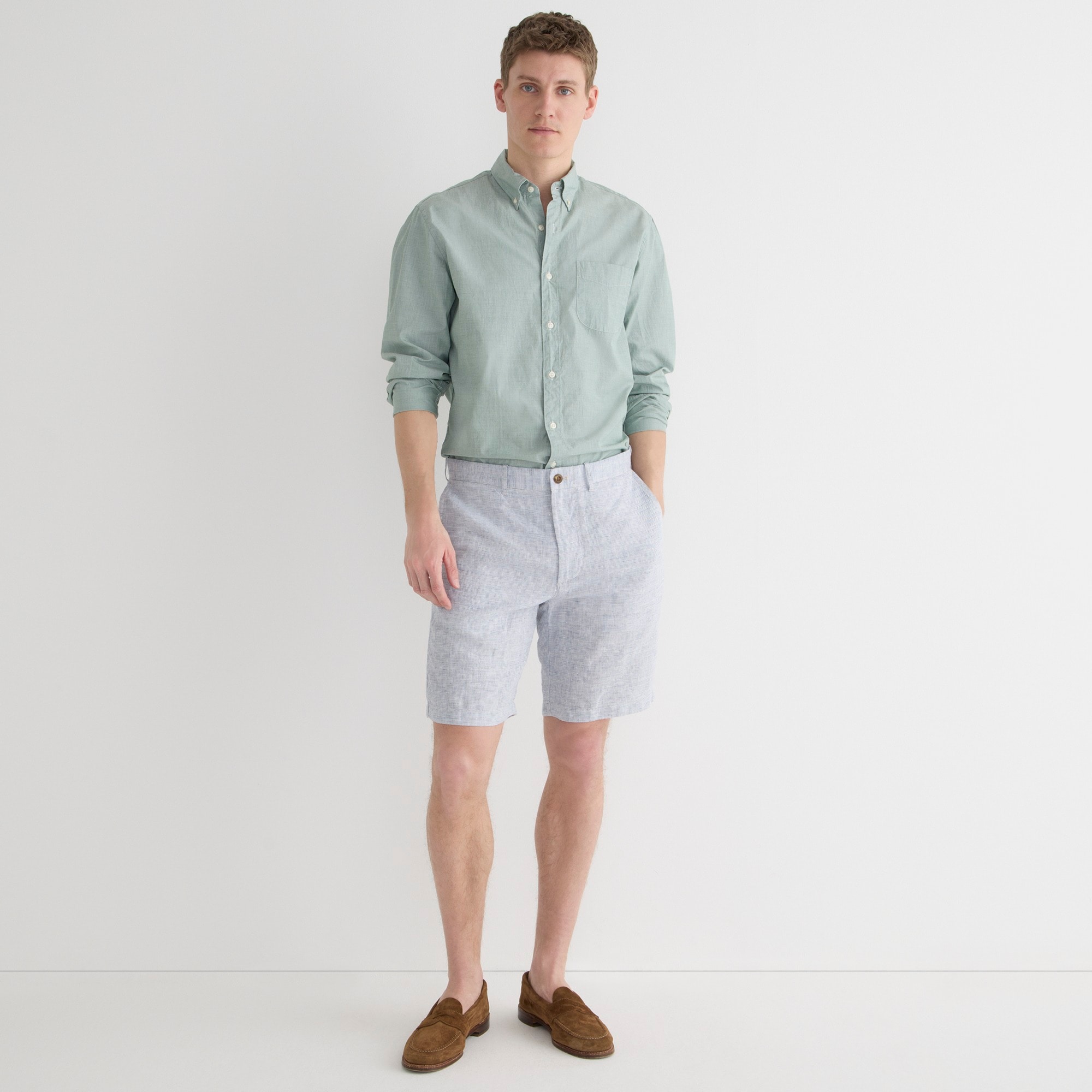 9" linen short