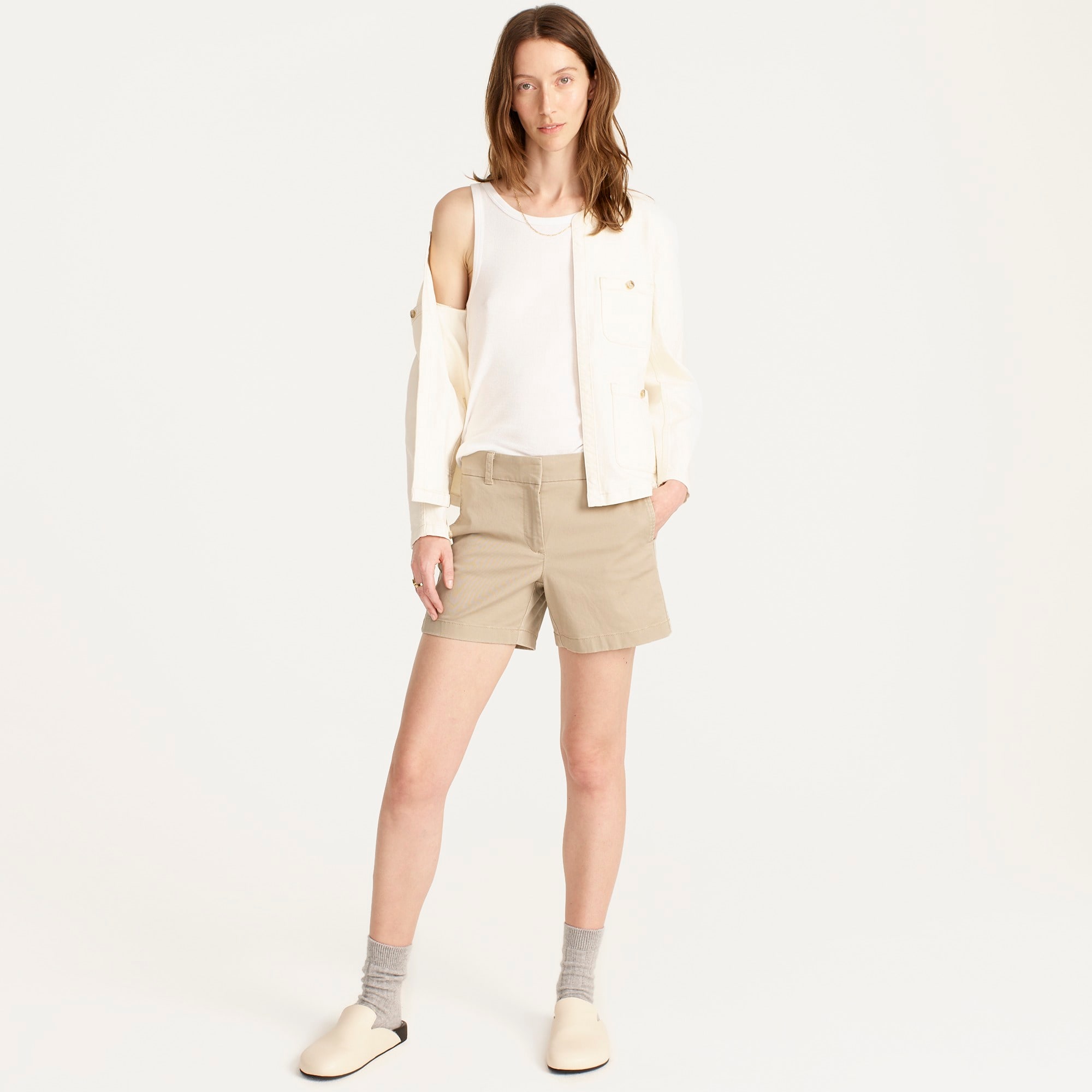 5" stretch chino short