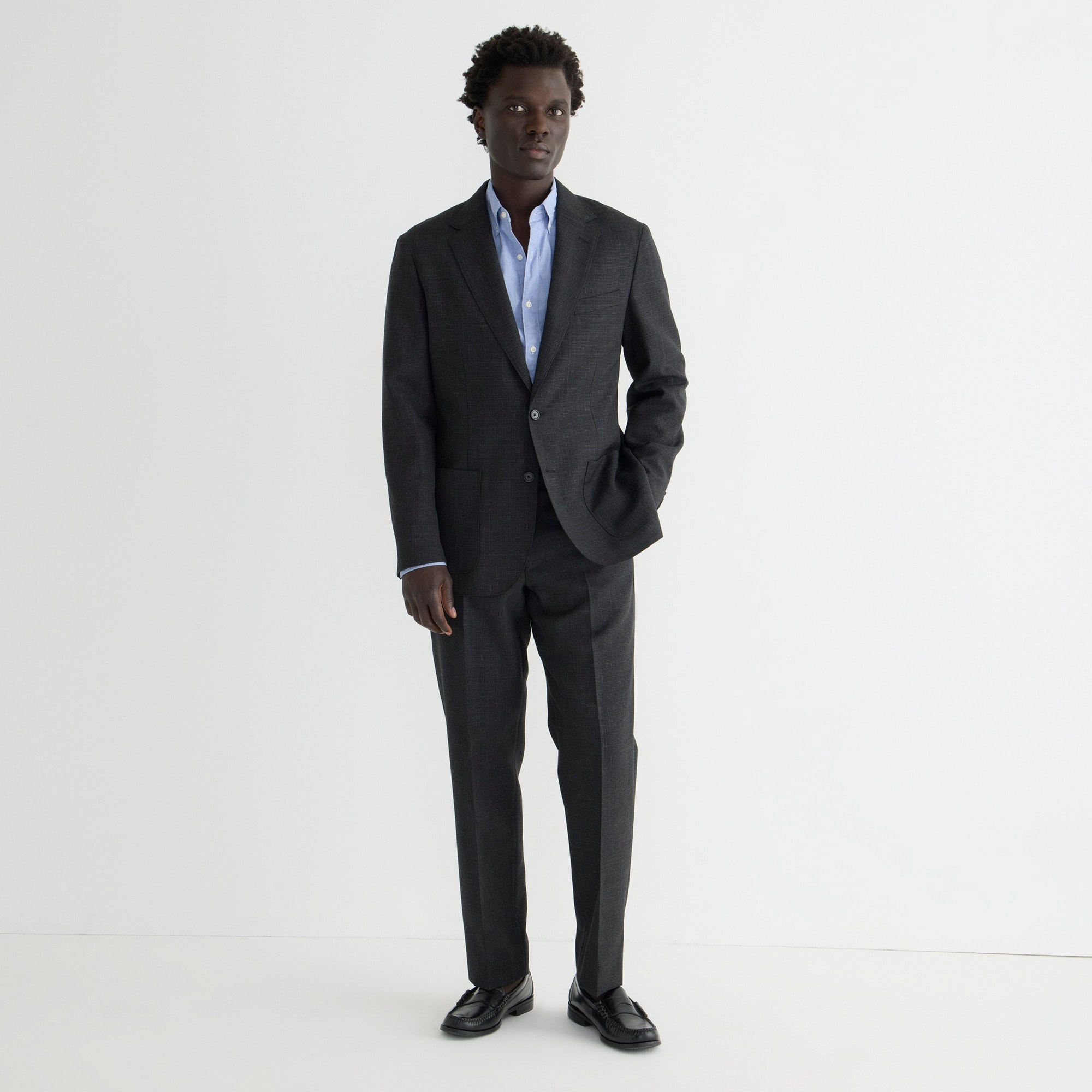 Crosby Classic-fit suit jacket in English wool