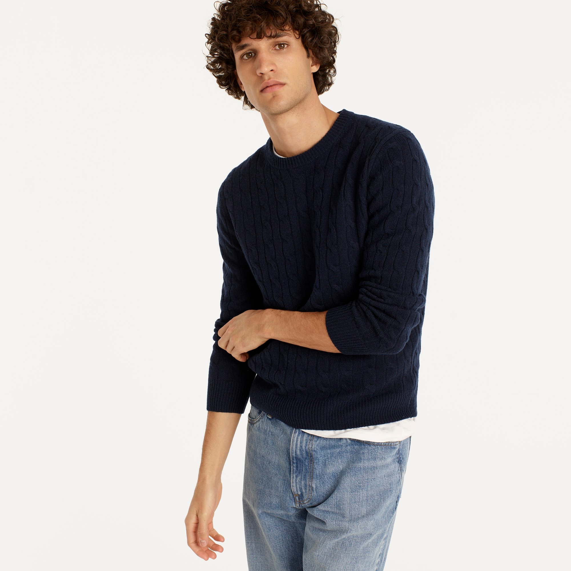 Cashmere cable-knit sweater