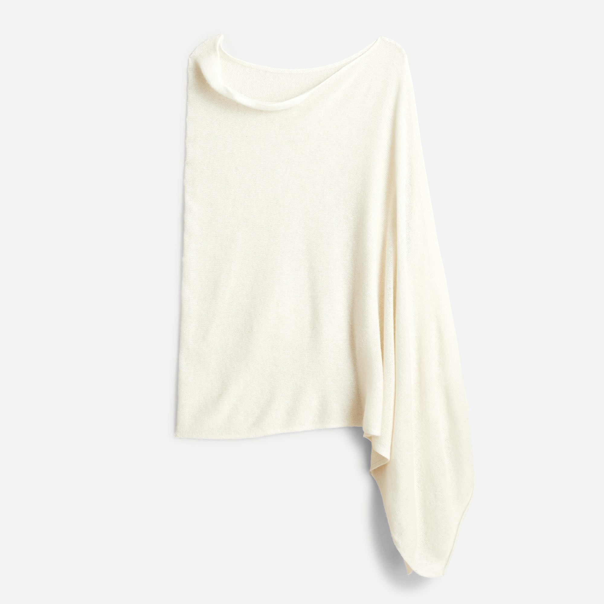 Cashmere-wool blend poncho