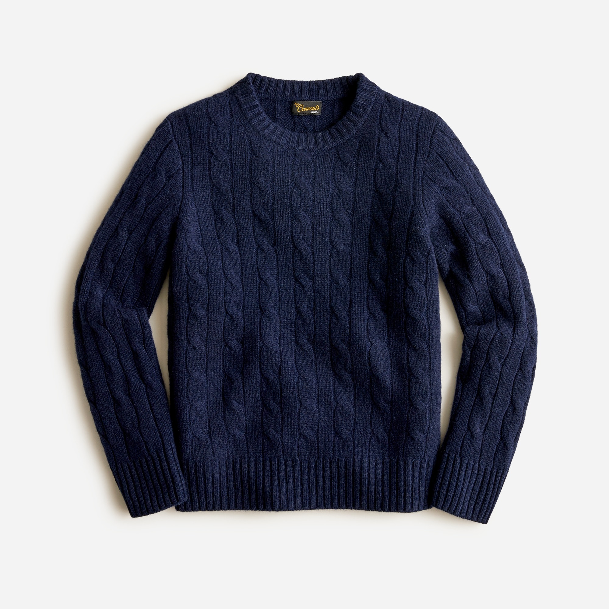 Kids' cable-knit cashmere crewneck sweater