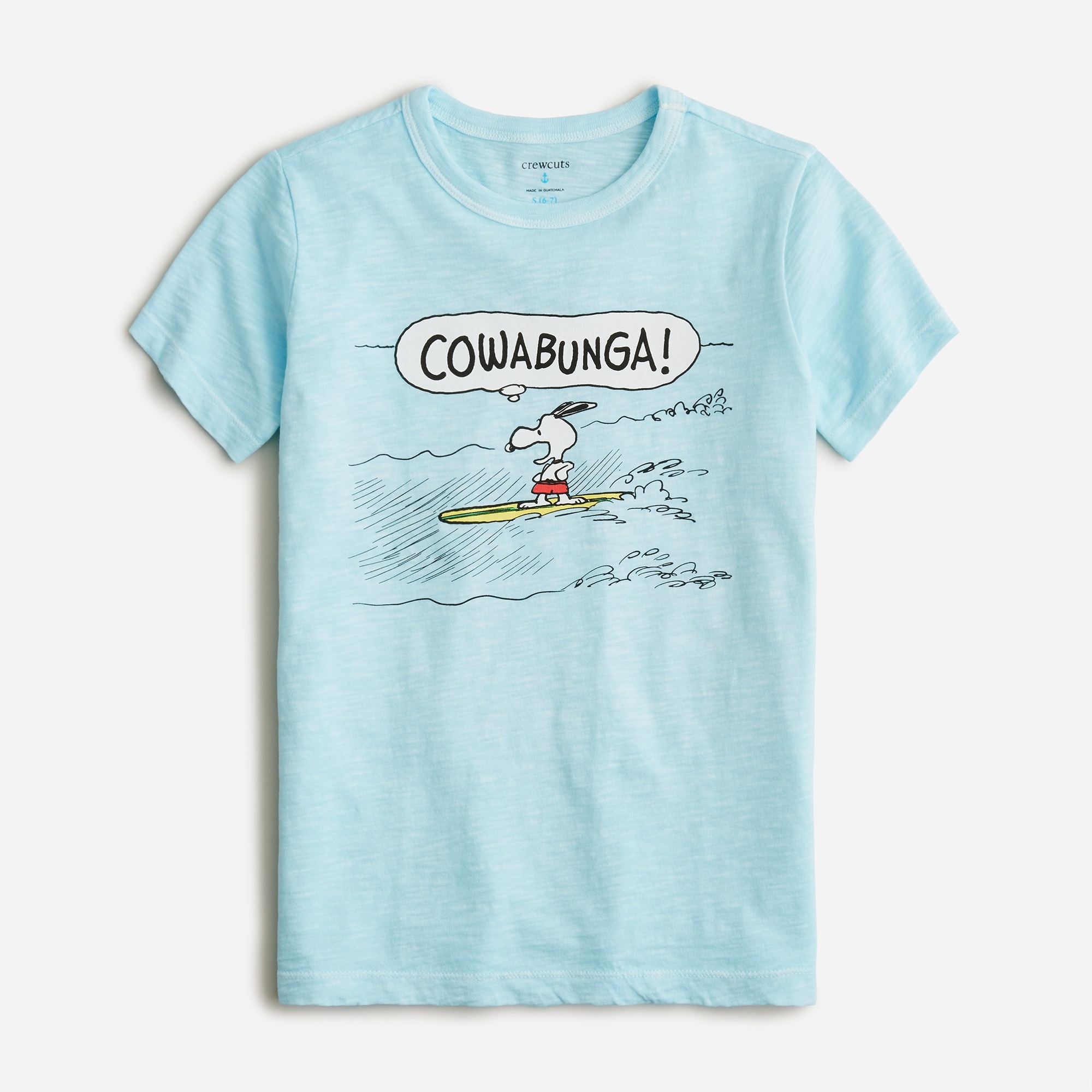 Peanuts® X crewcuts Snoopy cowabunga graphic T-shirt