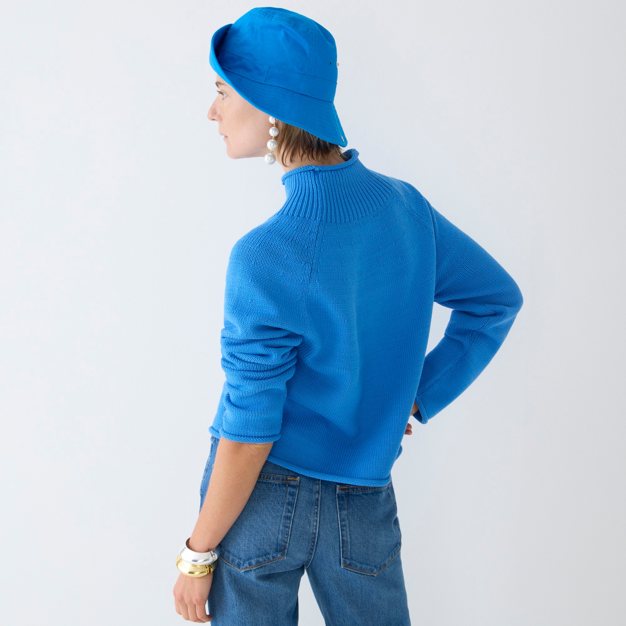 Cotton-blend Rollneck™ sweater