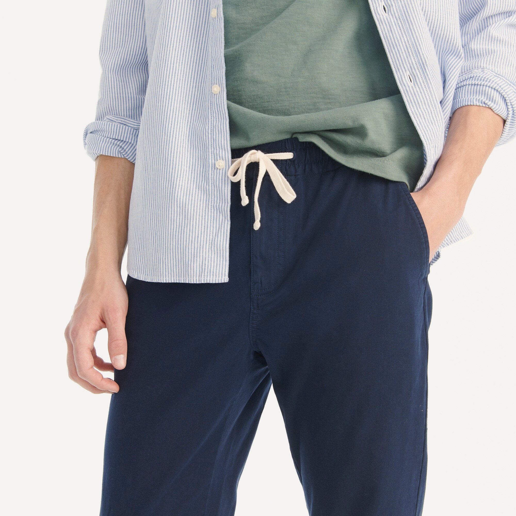 Slim dock pant in stretch cotton blend