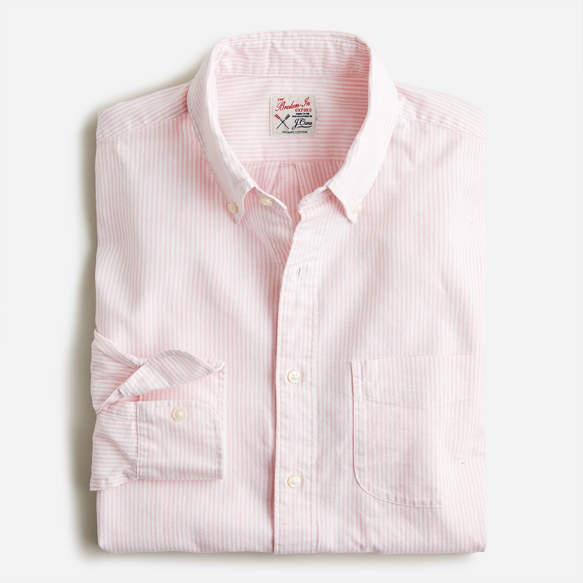 Slim Broken-in organic cotton oxford shirt
