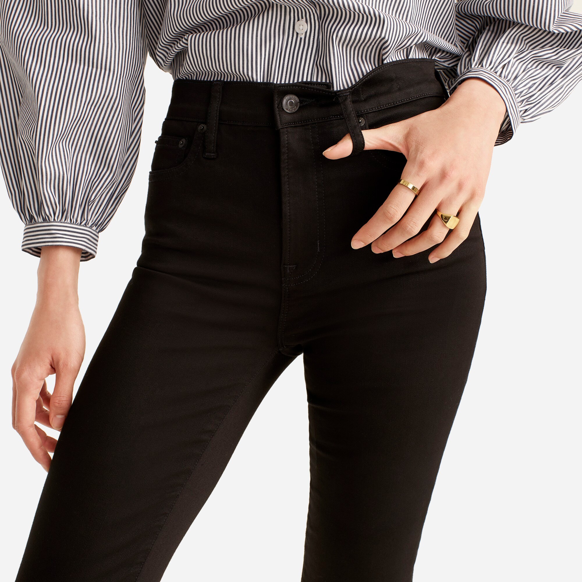 10" highest-rise toothpick jean in true black