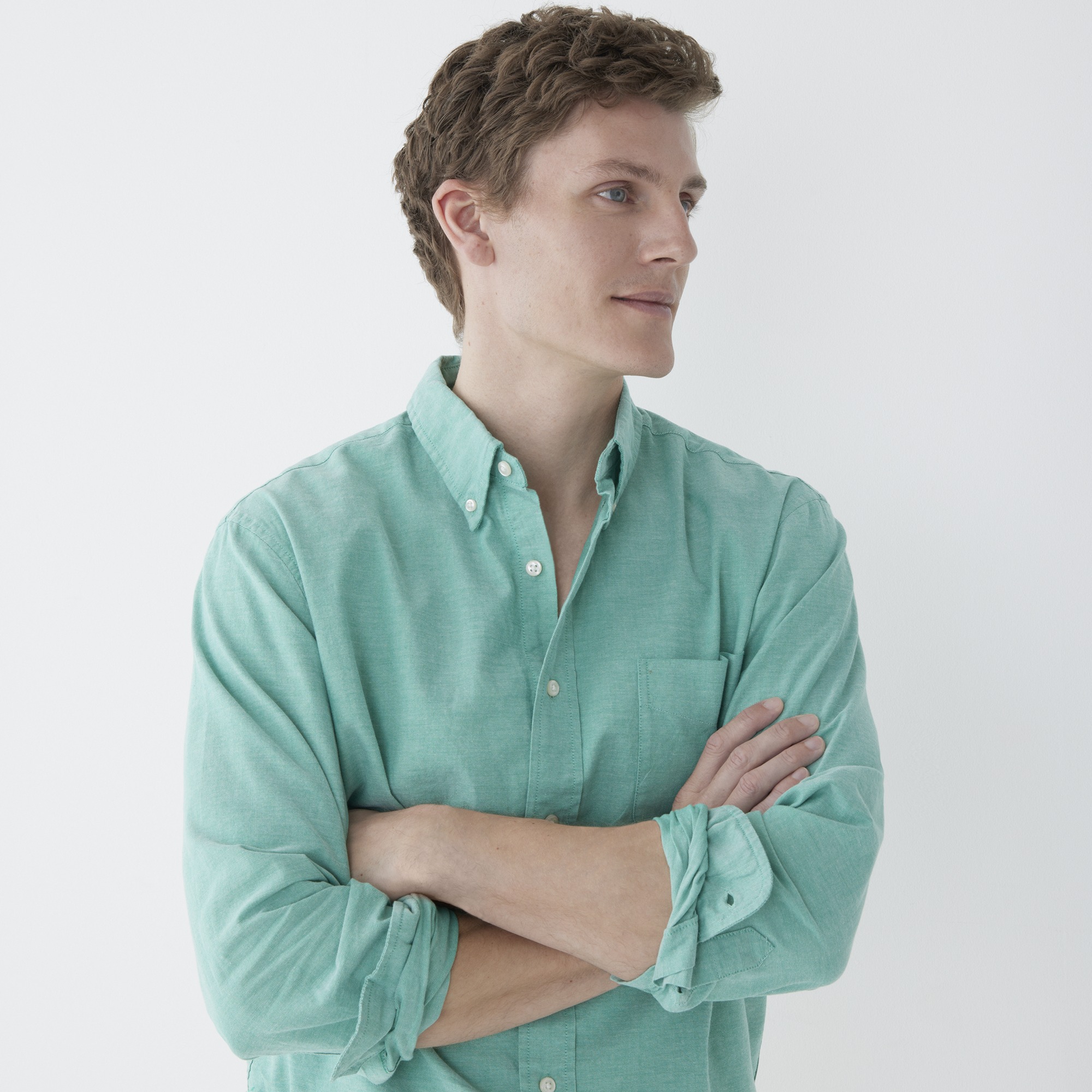 Relaxed Broken-in organic cotton oxford shirt