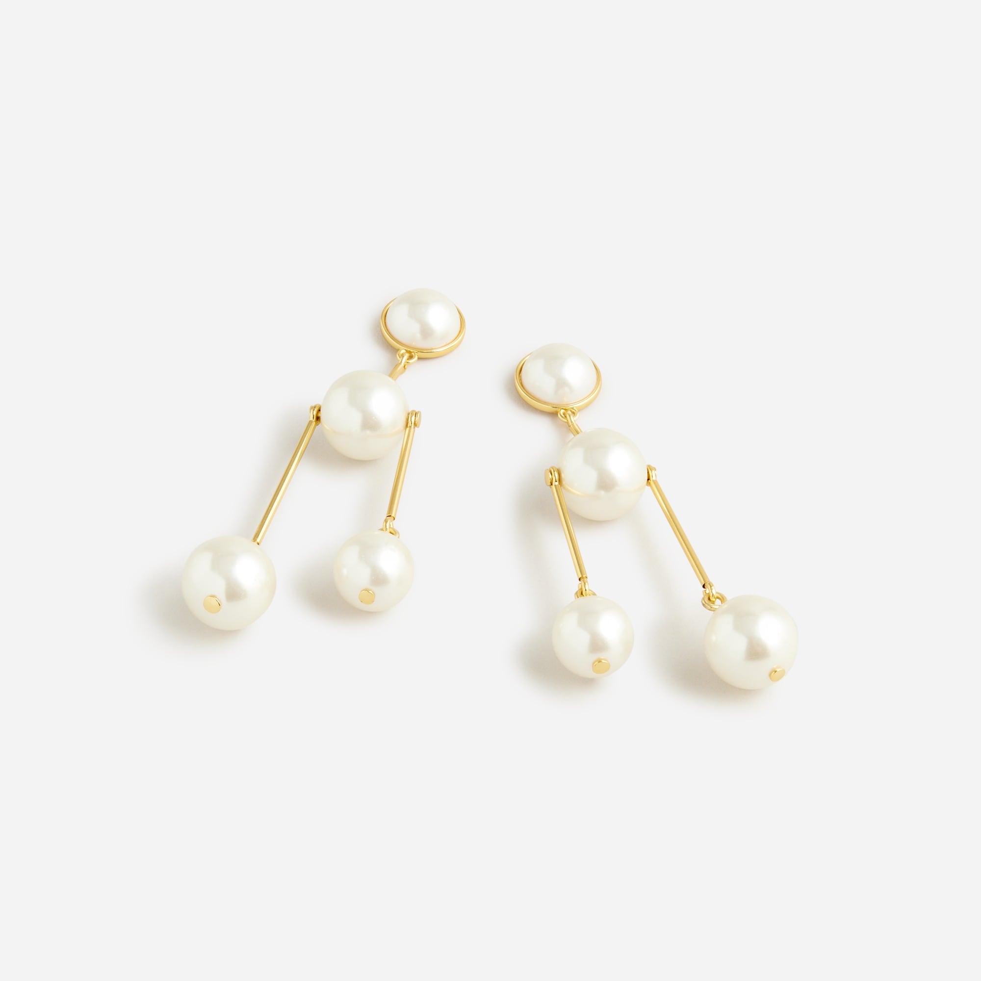 Pearl pendant earrings