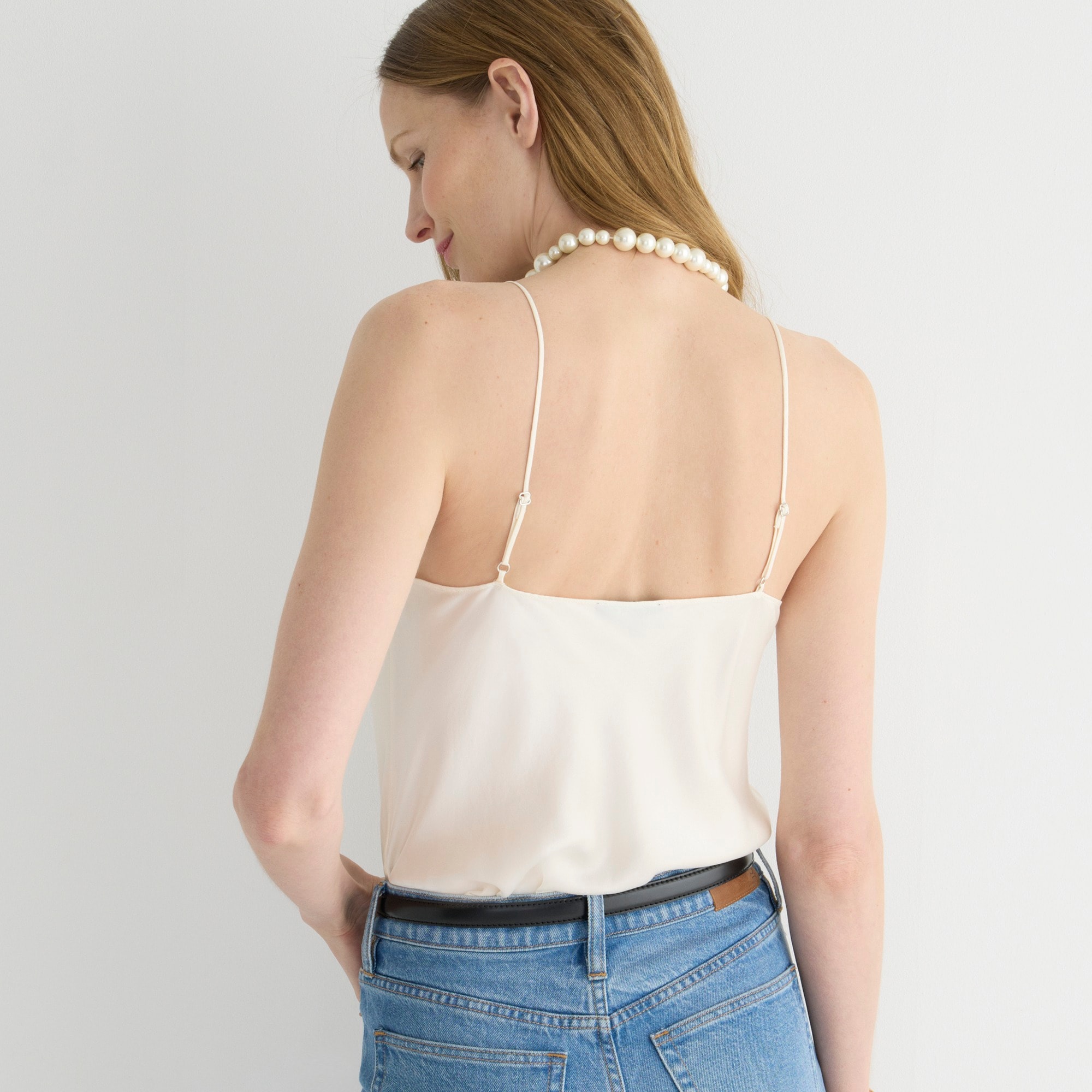 Washable silk charmeuse camisole top
