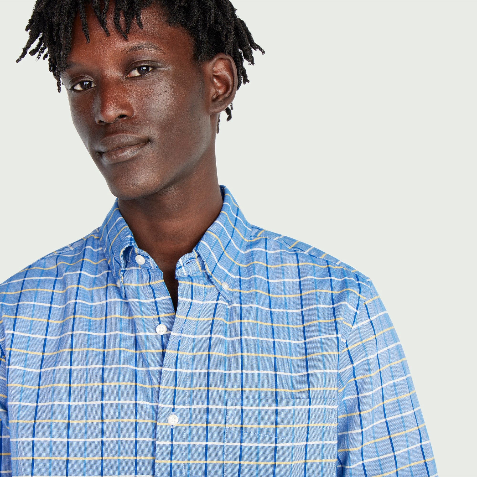 Broken-in organic cotton oxford shirt