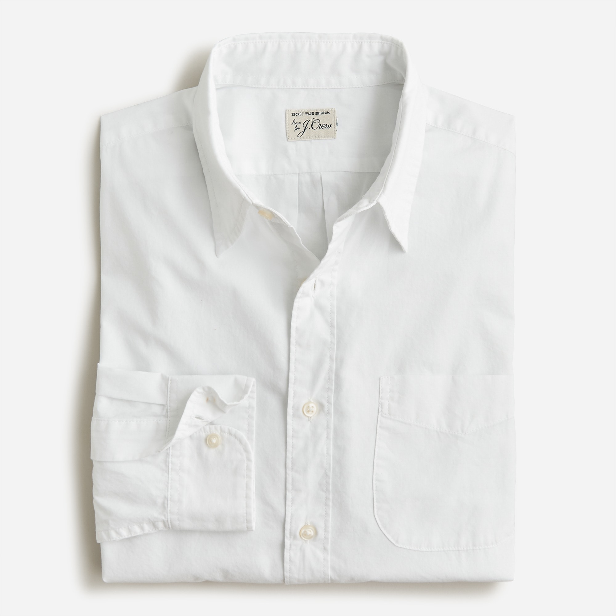 Relaxed Secret Wash cotton poplin shirt